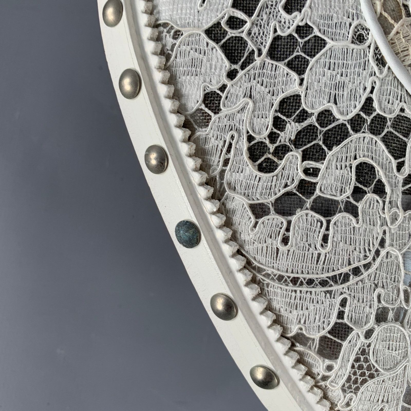 Givenchy GIVENCHY Size 10 White Leather Lace Studded Derby Shoes Size US 10 / IT 40 - 12 Thumbnail