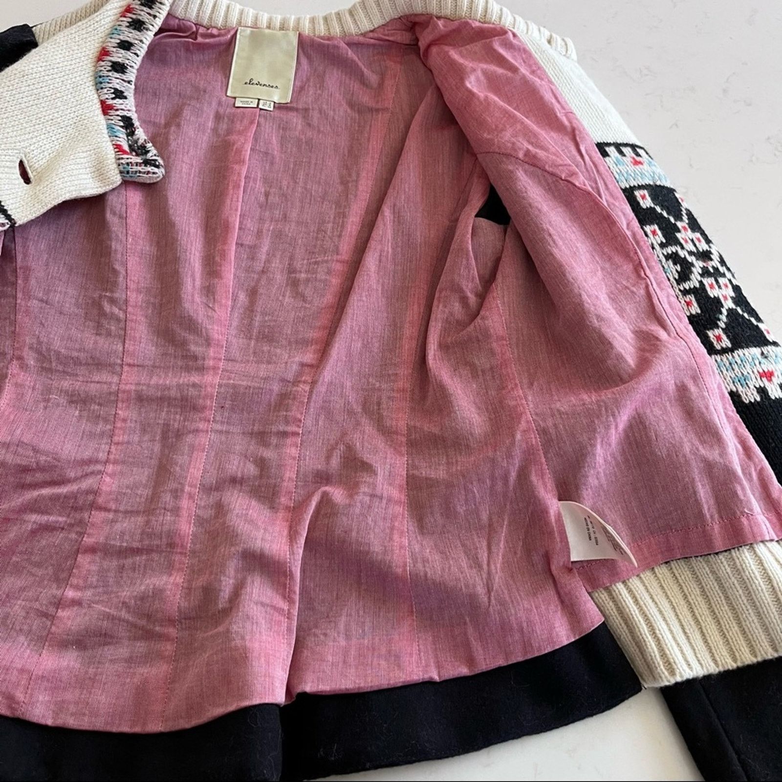 Anthropologie Anthropologie Buckhaven Fairisle Sweater jacket Elevenses Size XS / US 0-2 / IT 36-38 - 12 Thumbnail
