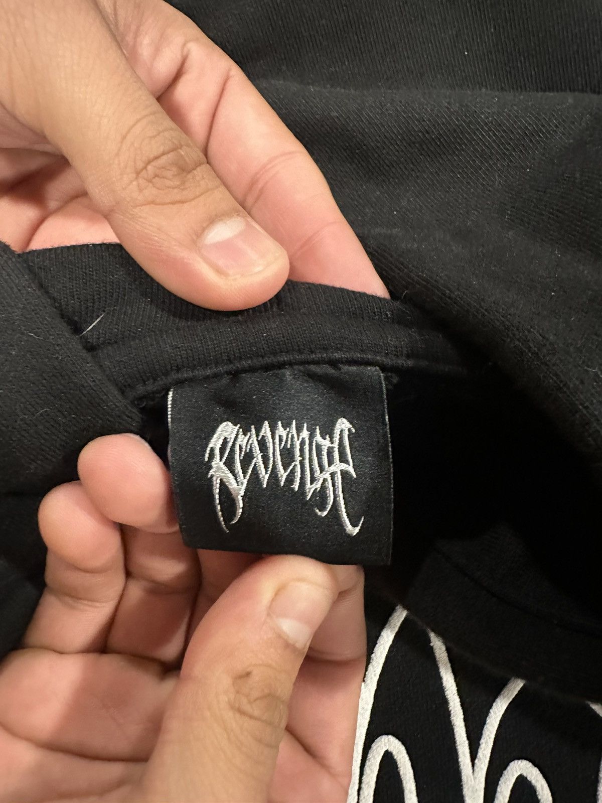 Revenge X KILL Outline Hoodie - Black/White (Size Medium) Size US M / EU 48-50 / 2 - 4 Thumbnail