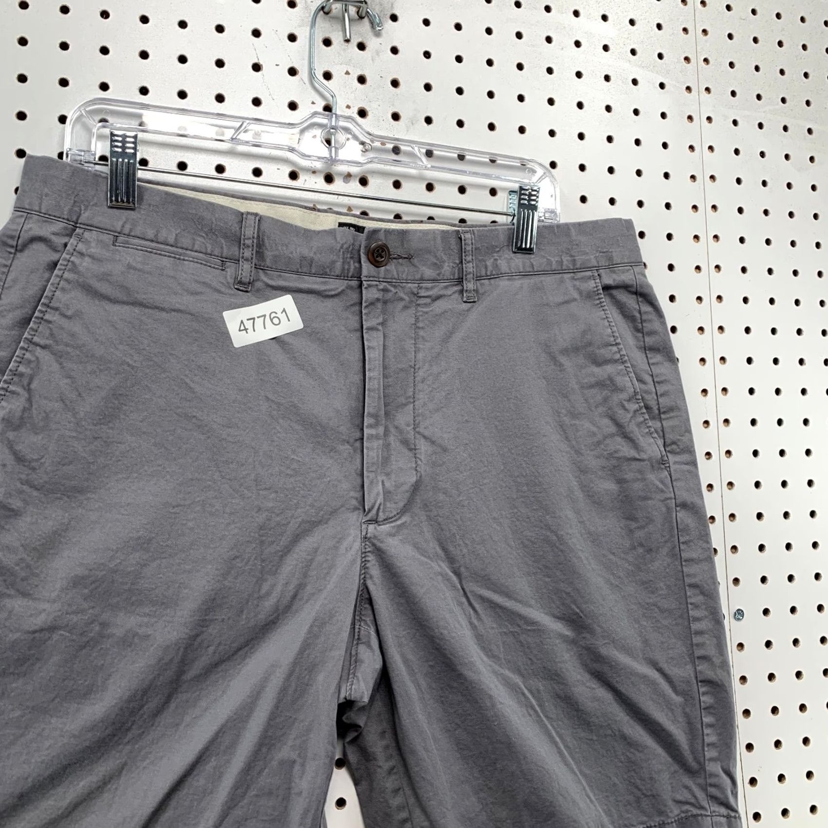 J.Crew J.CREW Chino Shorts Mens 34x9 Gray Preppy Casual Work School Shorts Size US 34 / EU 50 - 6 Thumbnail