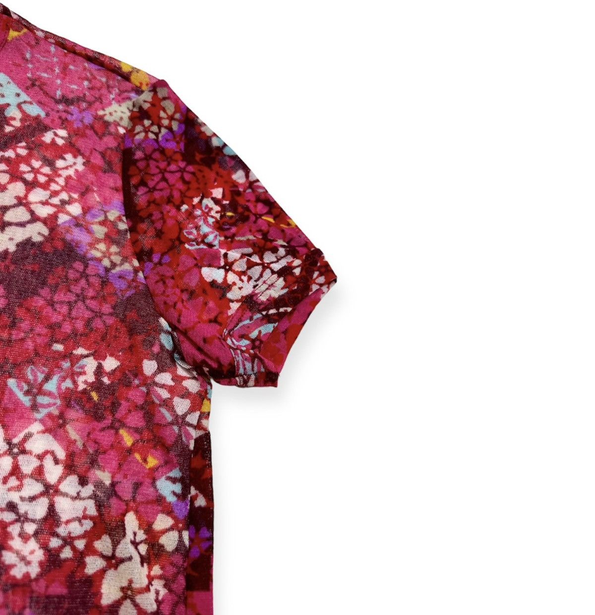 Kenzo Flowers Mesh Tee Size L / US 10 / IT 46 - 3 Thumbnail