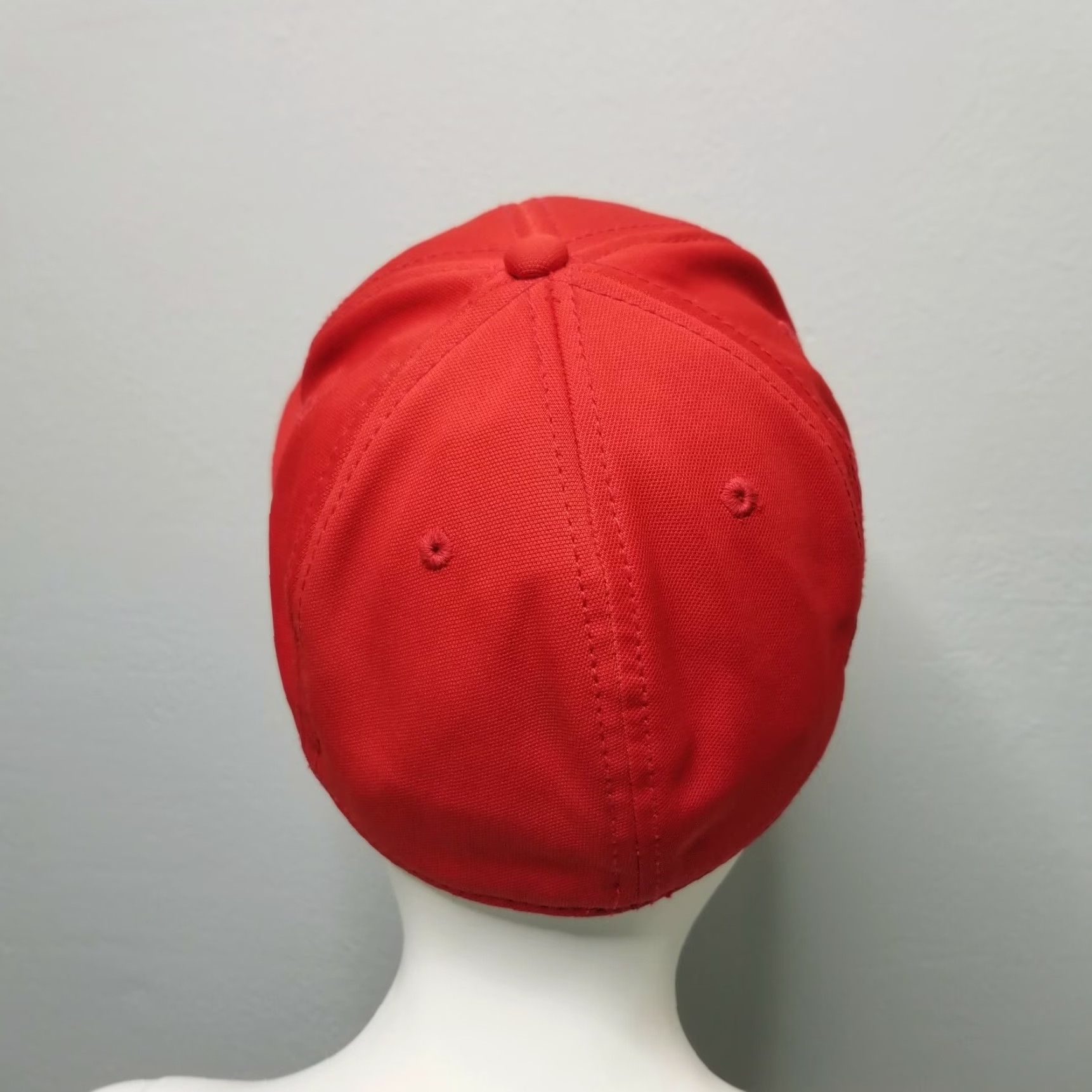 MLB The Game Gametek II Stretch Fitted Baseball Hat M Los Angeles Angels MLB Mens Red Cap Size ONE SIZE - 3 Thumbnail