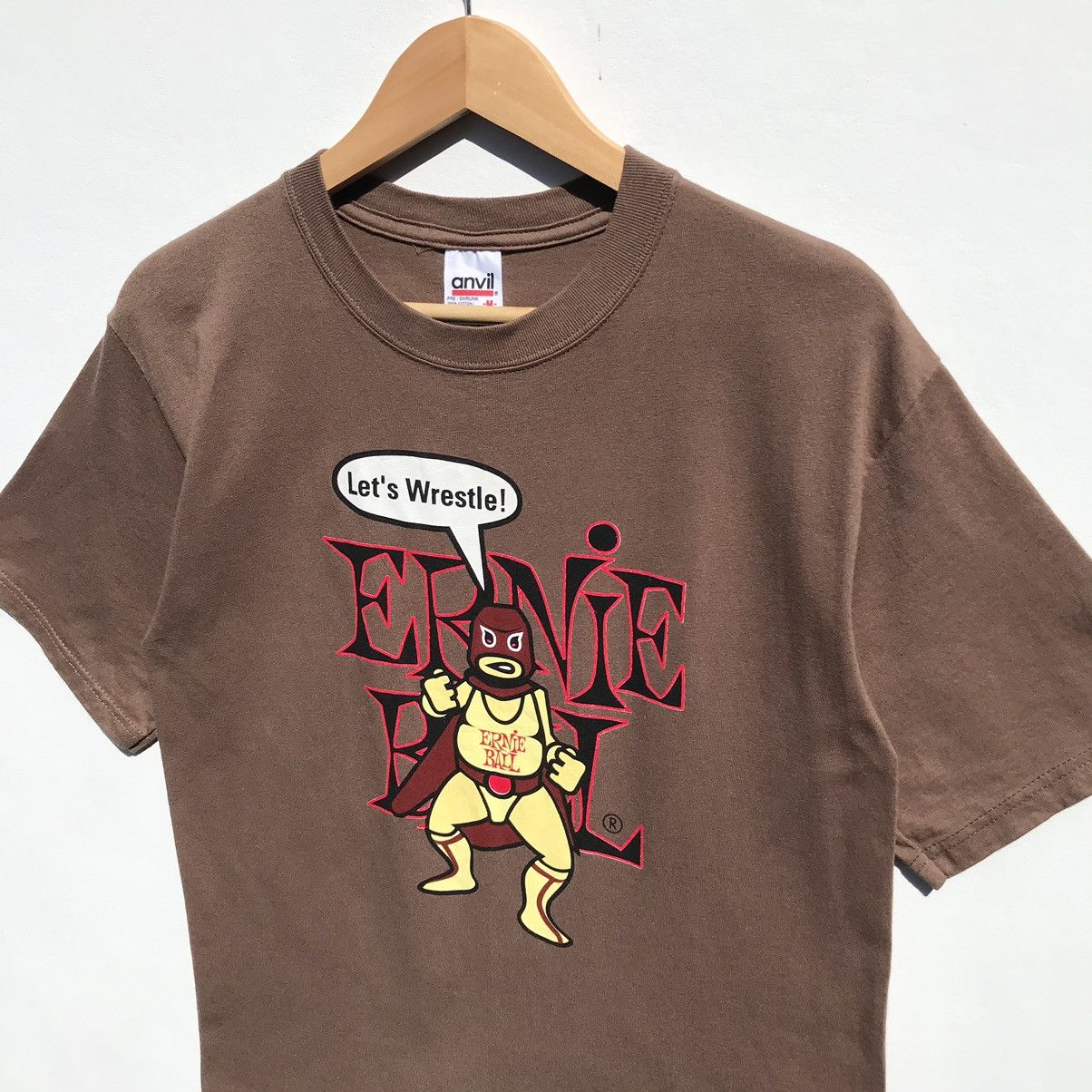 Vintage Vintage 90s Ernie Ball Let’s Wrestle Shirt Size US S / EU 44-46 / 1 - 5 Thumbnail