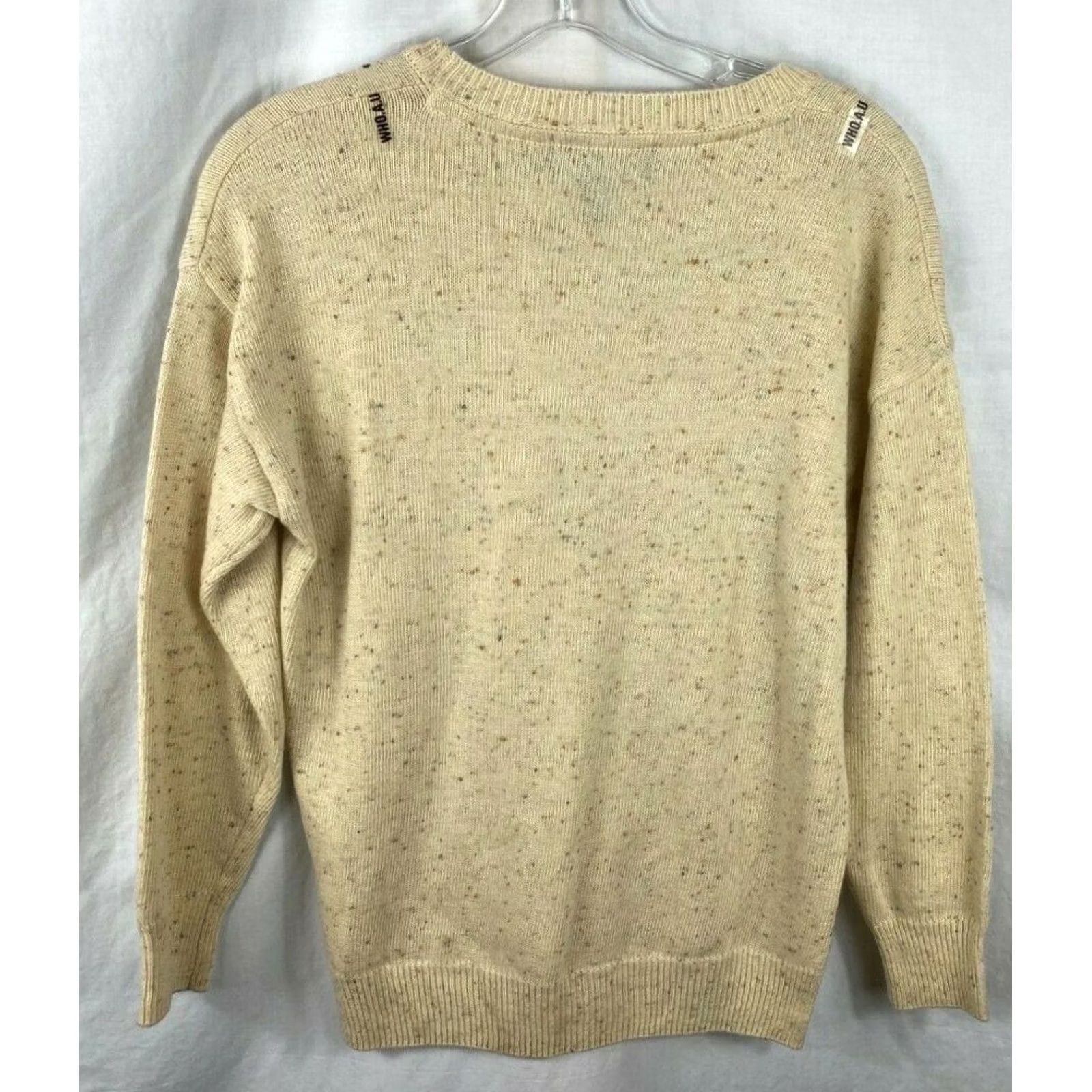 Vintage California Who.A U Sweater Pullover Women Size Small New Wool Blend Long Sleeve Size S / US 4 / IT 40 - 5 Thumbnail