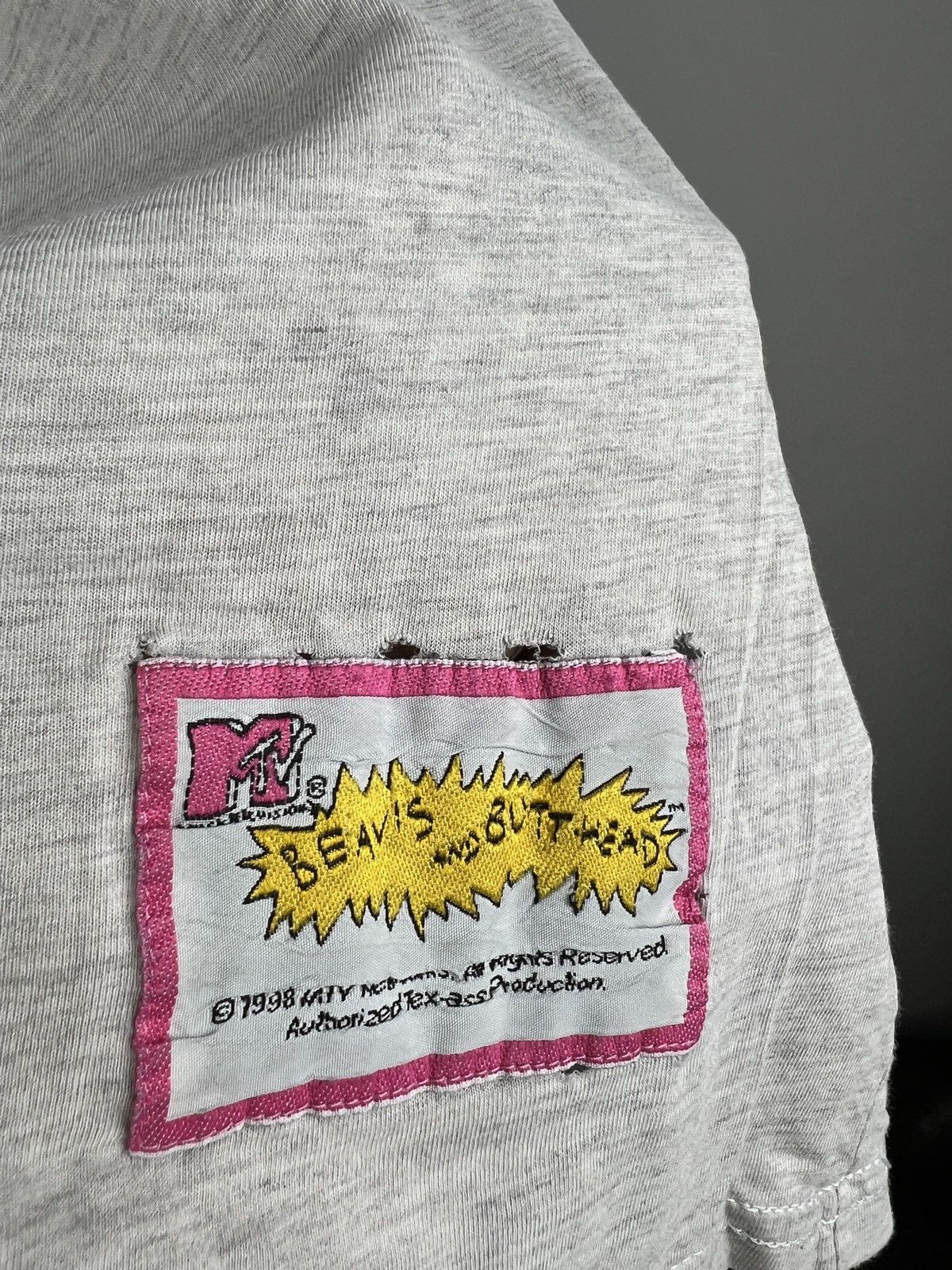 Mtv VTG Distressed 1998 BEAVIS AND BUTTHEAD TONY PULL MY FINGER Size US L / EU 52-54 / 3 - 5 Thumbnail