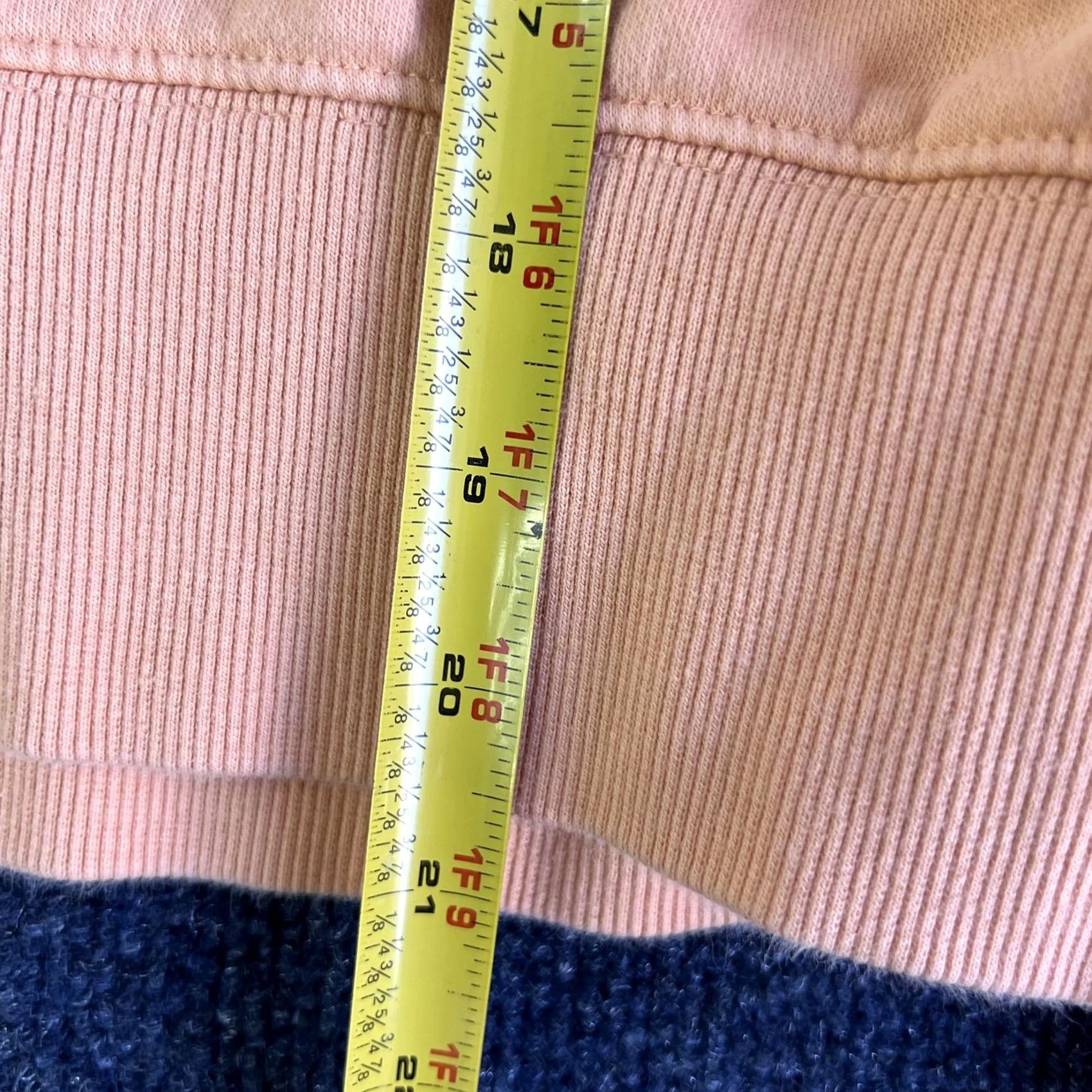 Vintage CALIA Sweatshirt Womens Small Orange Turtleneck Fleece Pullover Athletic Top Size S / US 4 / IT 40 - 4 Thumbnail