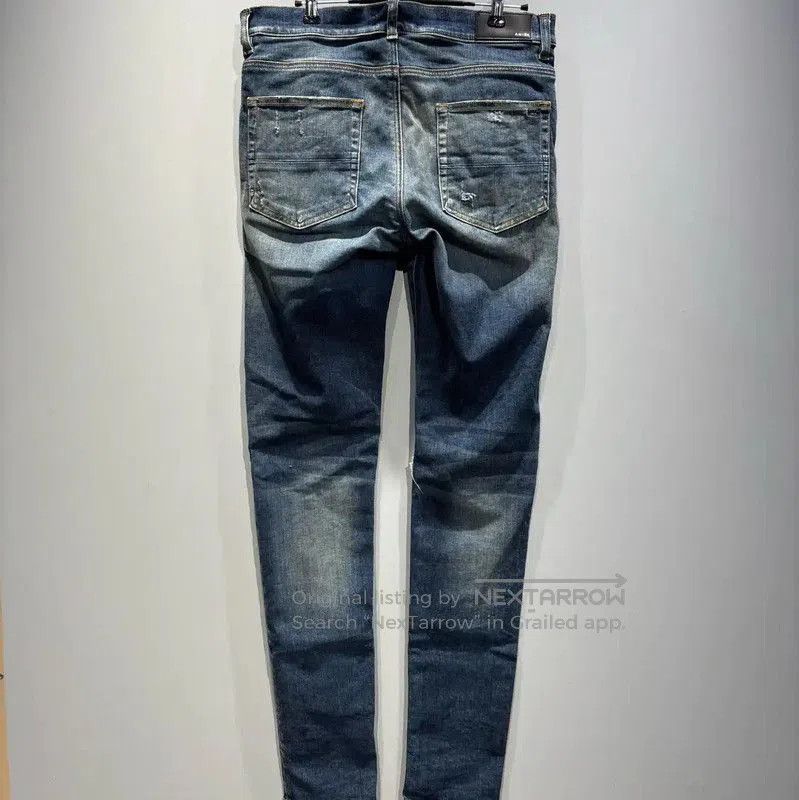 AMI AMI Blue Casual Distressed Denim Pants . Size US 32 / EU 48 - 2 Thumbnail