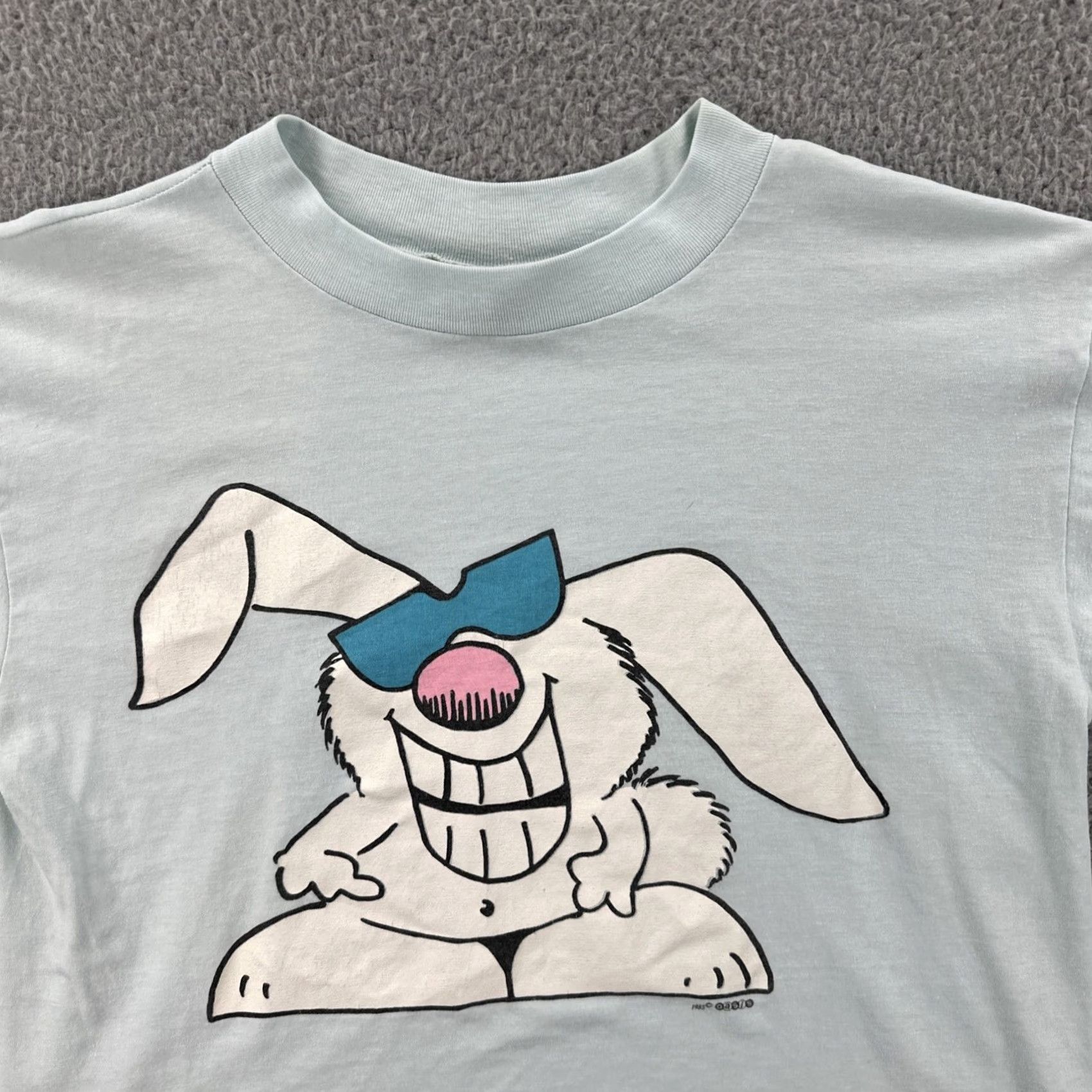 Vintage VINTAGE The Zoo Crew Women’s Small 1985 Made In USA T Shirt Cartoon Bunny Print Blue 80s Hipster Womens S Size S / US 4 / IT 40 - 5 Thumbnail