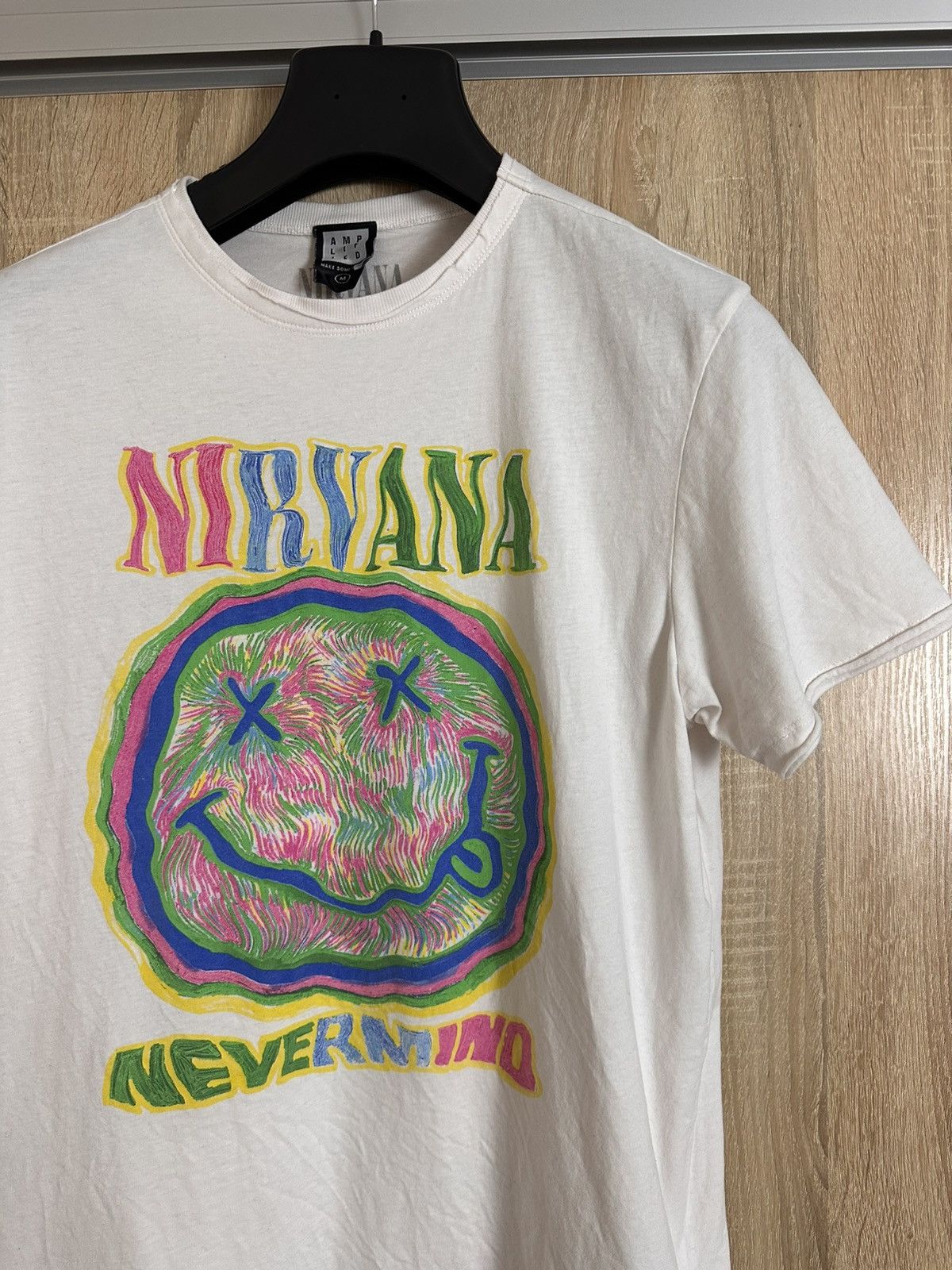 Nirvana 🔥 Nirvana Nevermind Smile Kurt Cobain Rock Band T Shirt Y2K Size US M / EU 48-50 / 2 - 2 Thumbnail