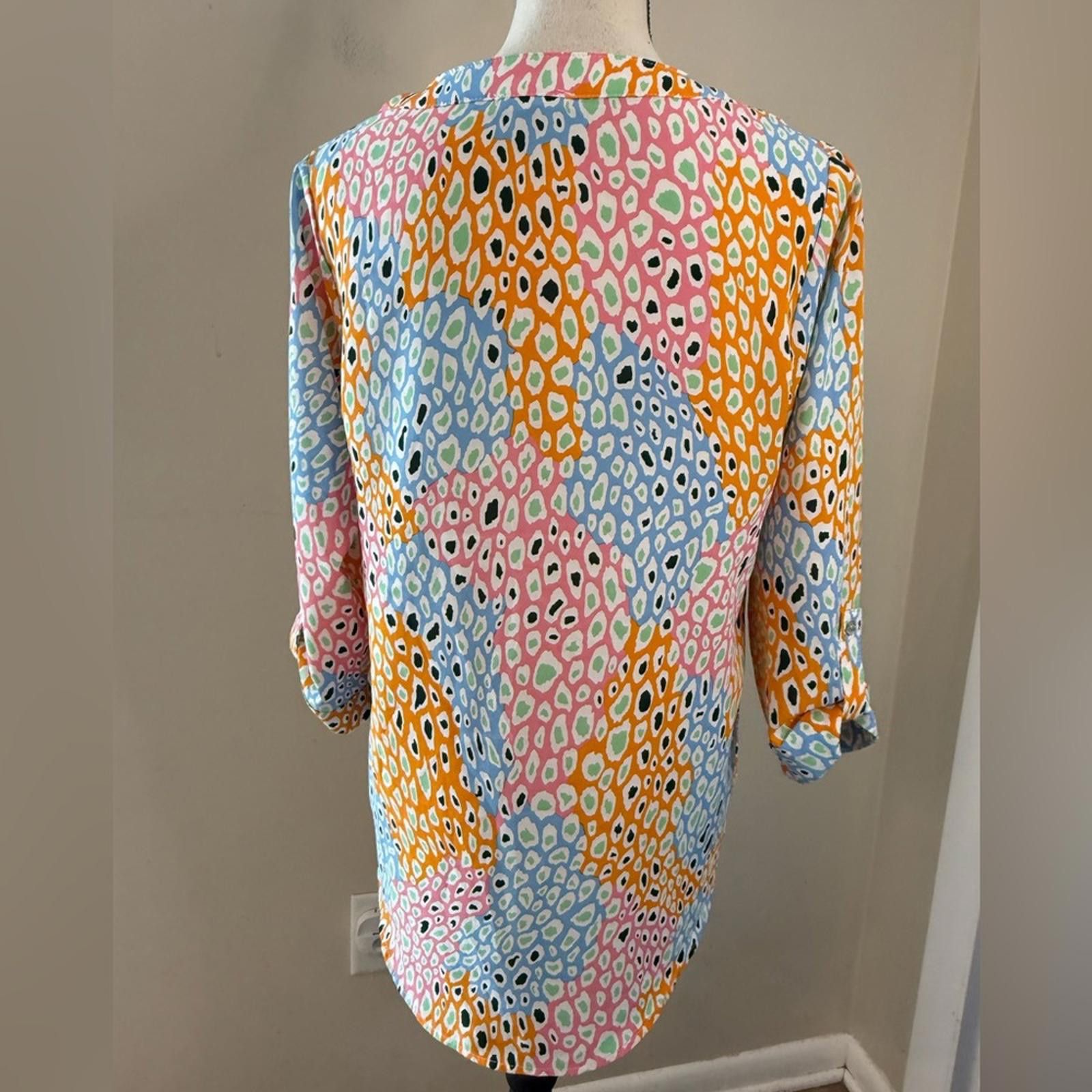 Other Jodifil colorful abstract leopard print polka dot top SZ SM Size S / US 4 / IT 40 - 4 Thumbnail