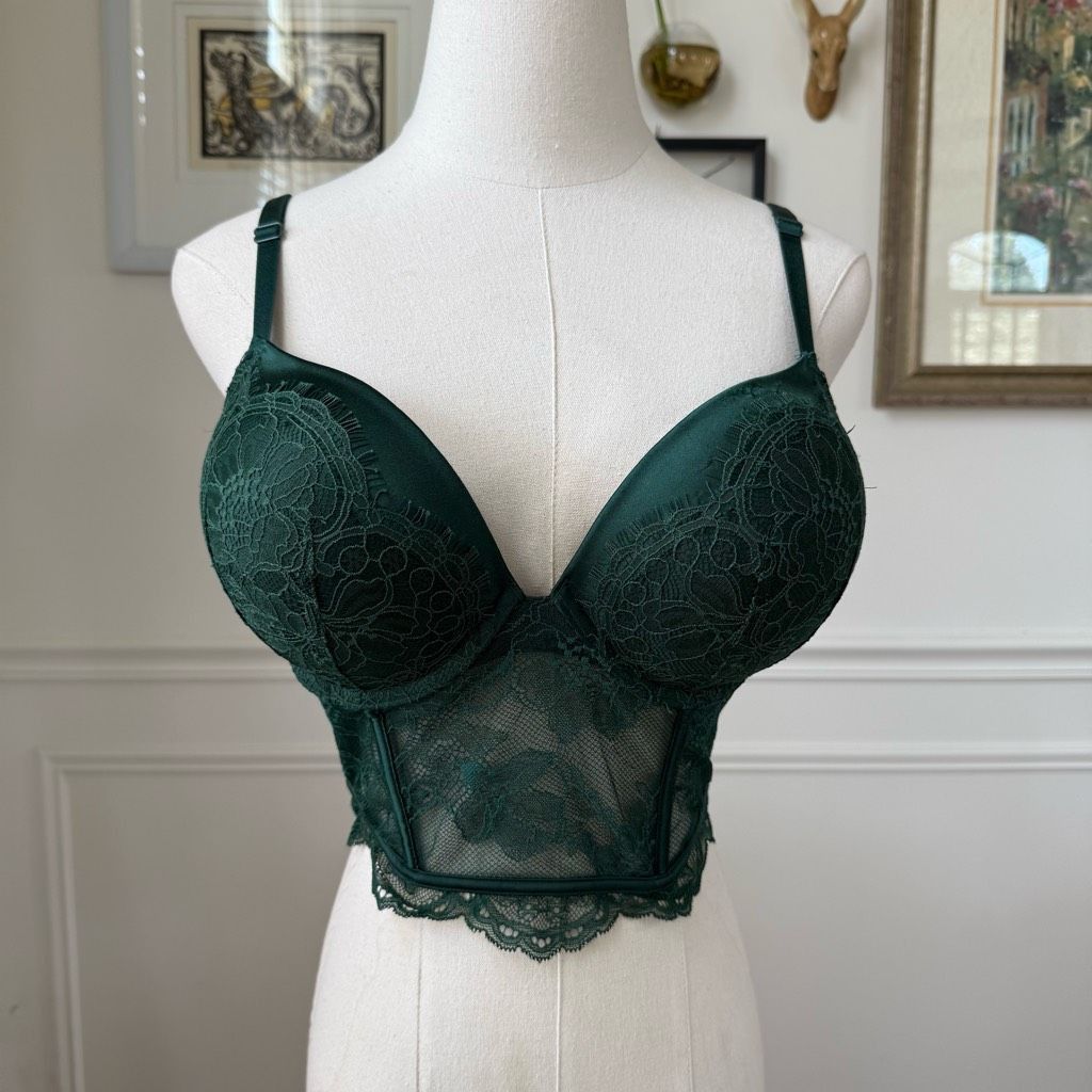 Victoria's Secret NWOT Victorias Secret Green Very Sexy Bombshell Bustier Bra Size S / US 4 / IT 40 - 2 Thumbnail