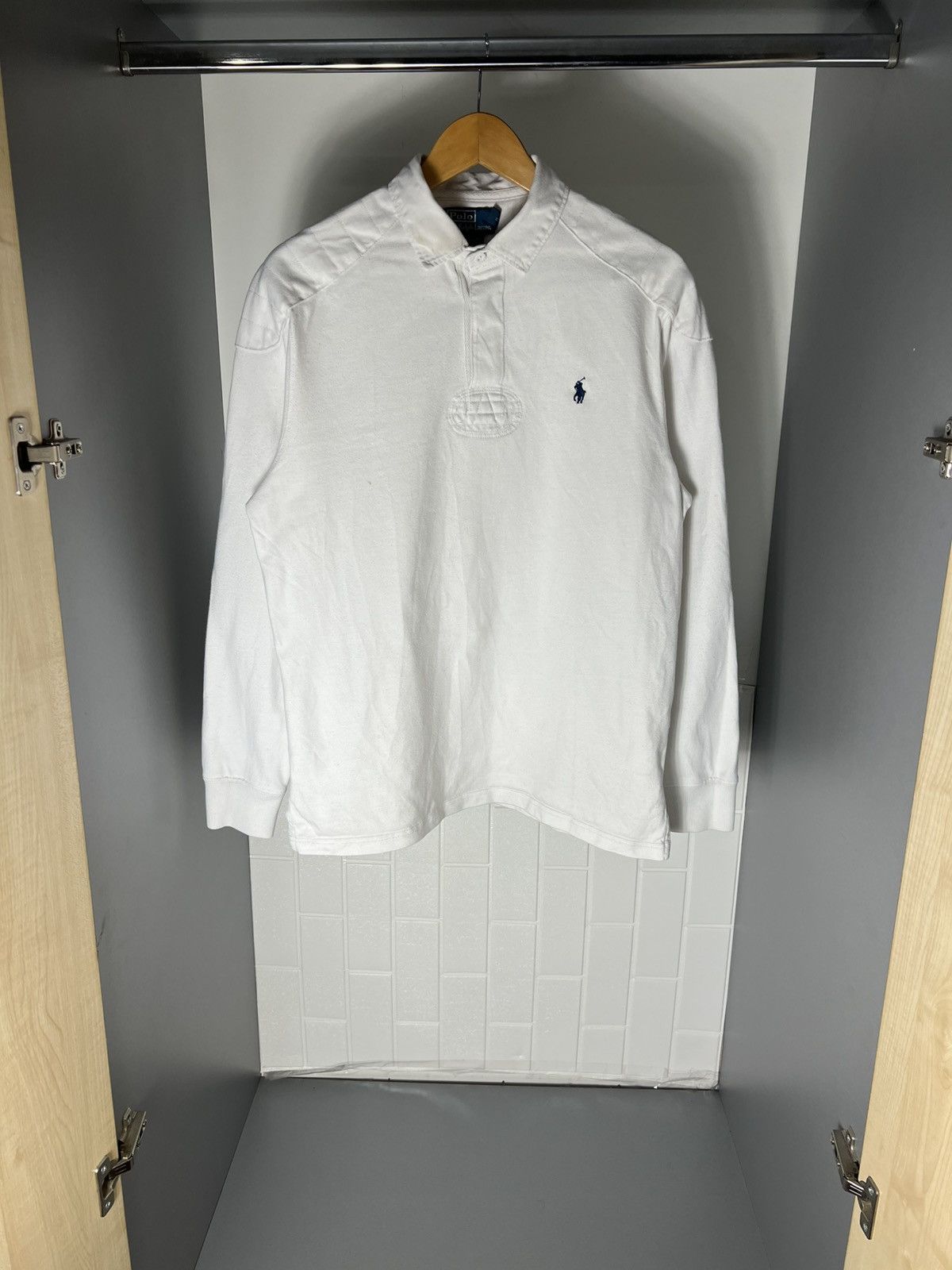 Polo Ralph Lauren VINTAGE POLO RALPH LAUREN RETRO RUGBY CLASSIC CASUAL Y2K 90s Size US L / EU 52-54 / 3 - 1 Thumbnail