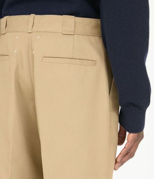 Maison Margiela o1w1db11225 Skater Chino Pant in Beige Size US 34 / EU 50 - 3 Thumbnail