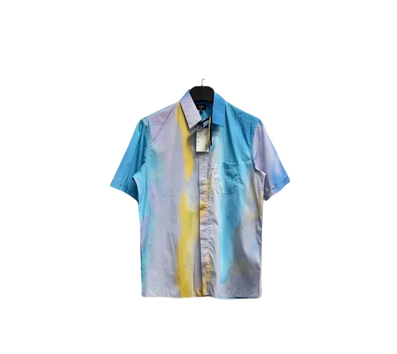 Fendi Fendi Tie Dye Monogram Short Sleeve Shirt 39 Size US M / EU 48-50 / 2 - 1 Thumbnail