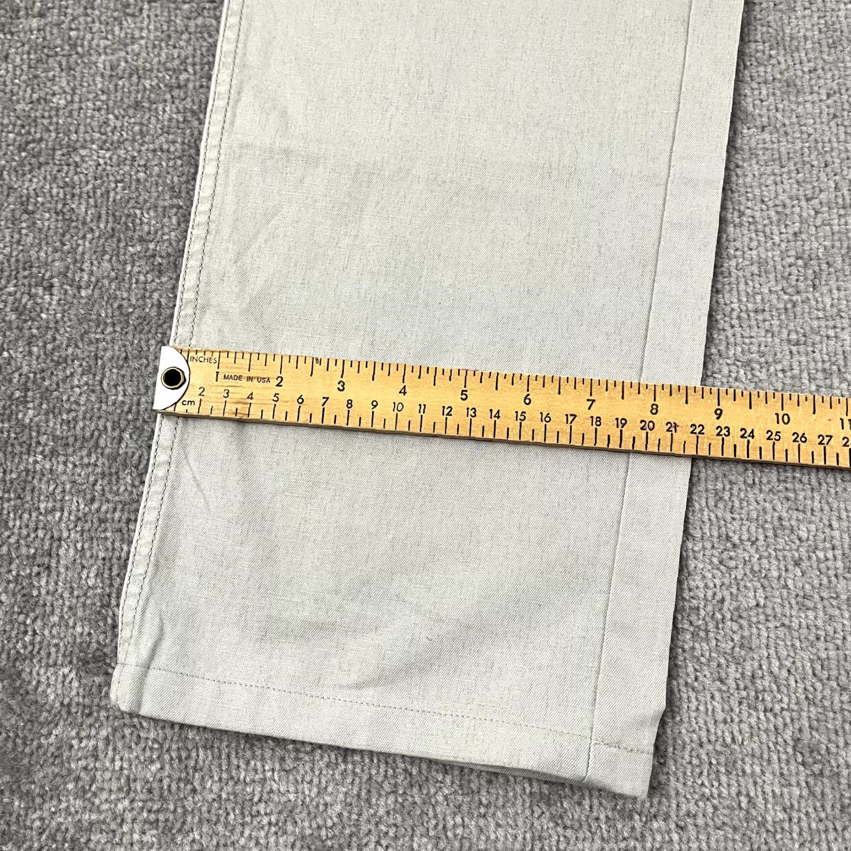 Faherty FAHERTY Pants Mens 40 x 32 Straight Gray Chino Golf Travel Linen Blend 5-Pocket Size US 40 / EU 56 - 7 Thumbnail