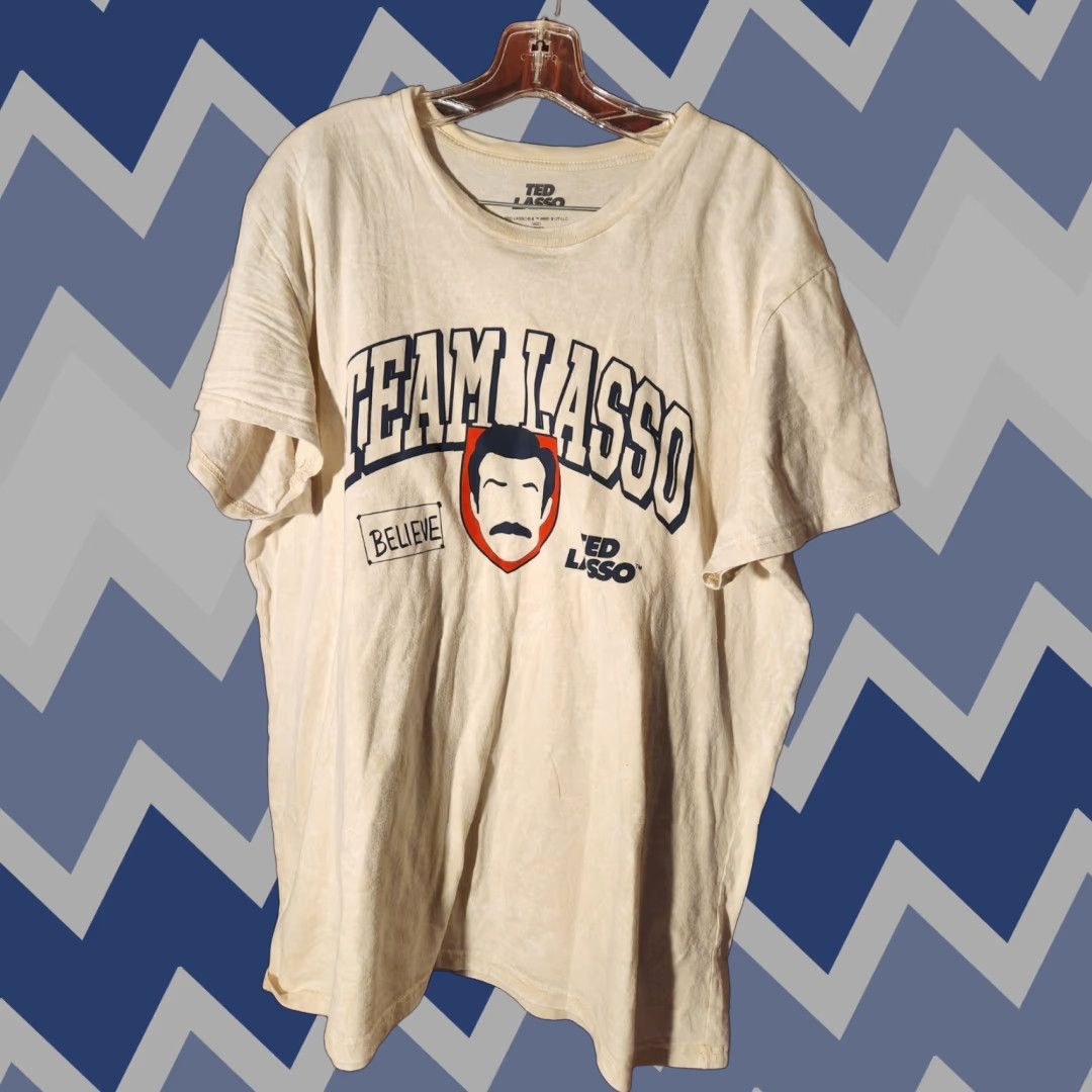 Vintage Ted Lasso Team Lasso Graphic Believ 2XL Short Sleeve Mineral Wash TShirt Size US XXL / EU 58 / 5 - 1 Thumbnail