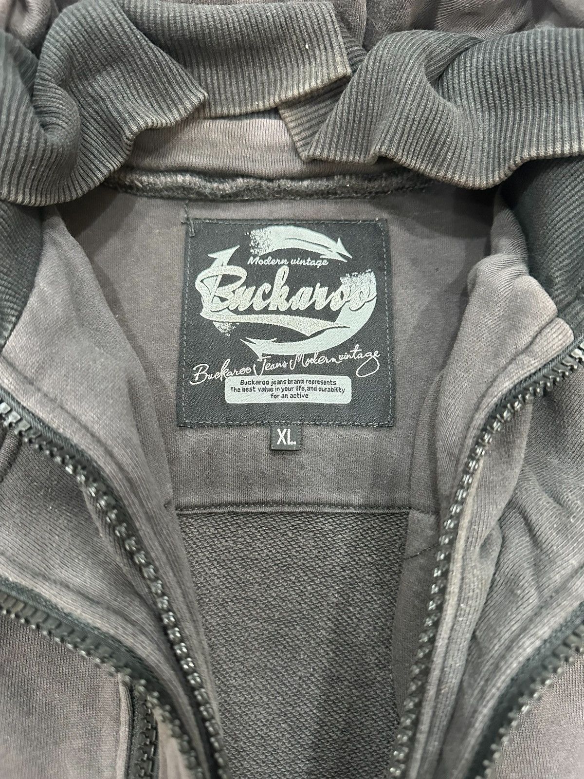 Beauty Beast 2000s SUNFADED BUCKAROO DOUBLE LAYER Hoodie GOA BONO STYLE Size US M / EU 48-50 / 2 - 10 Thumbnail