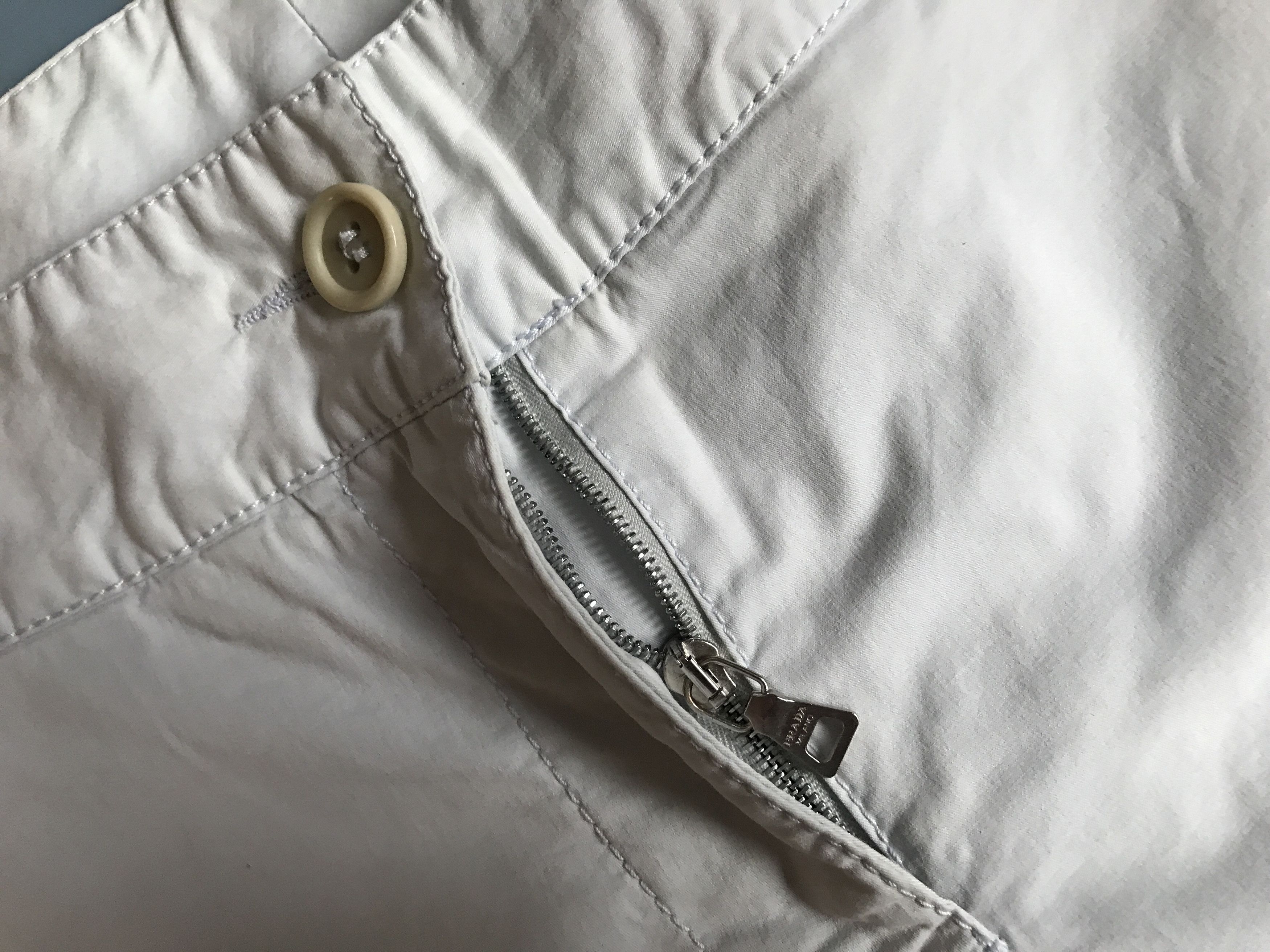 Prada Prada Chino pants trousers white IT 40 38 Size 27" / US 4 / IT 40 - 3 Thumbnail