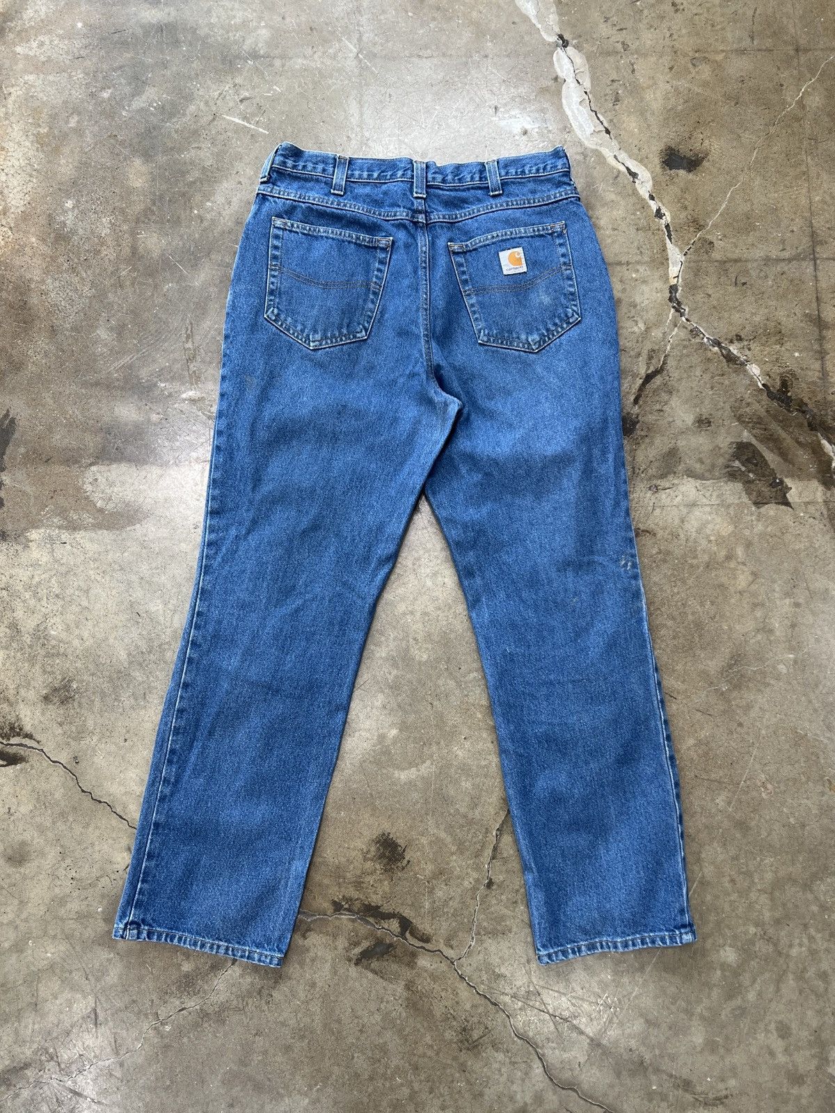 Carhartt × Vintage Vintage Carhartt Green Tag Denim 32x30 Size US 32 / EU 48 - 4 Thumbnail