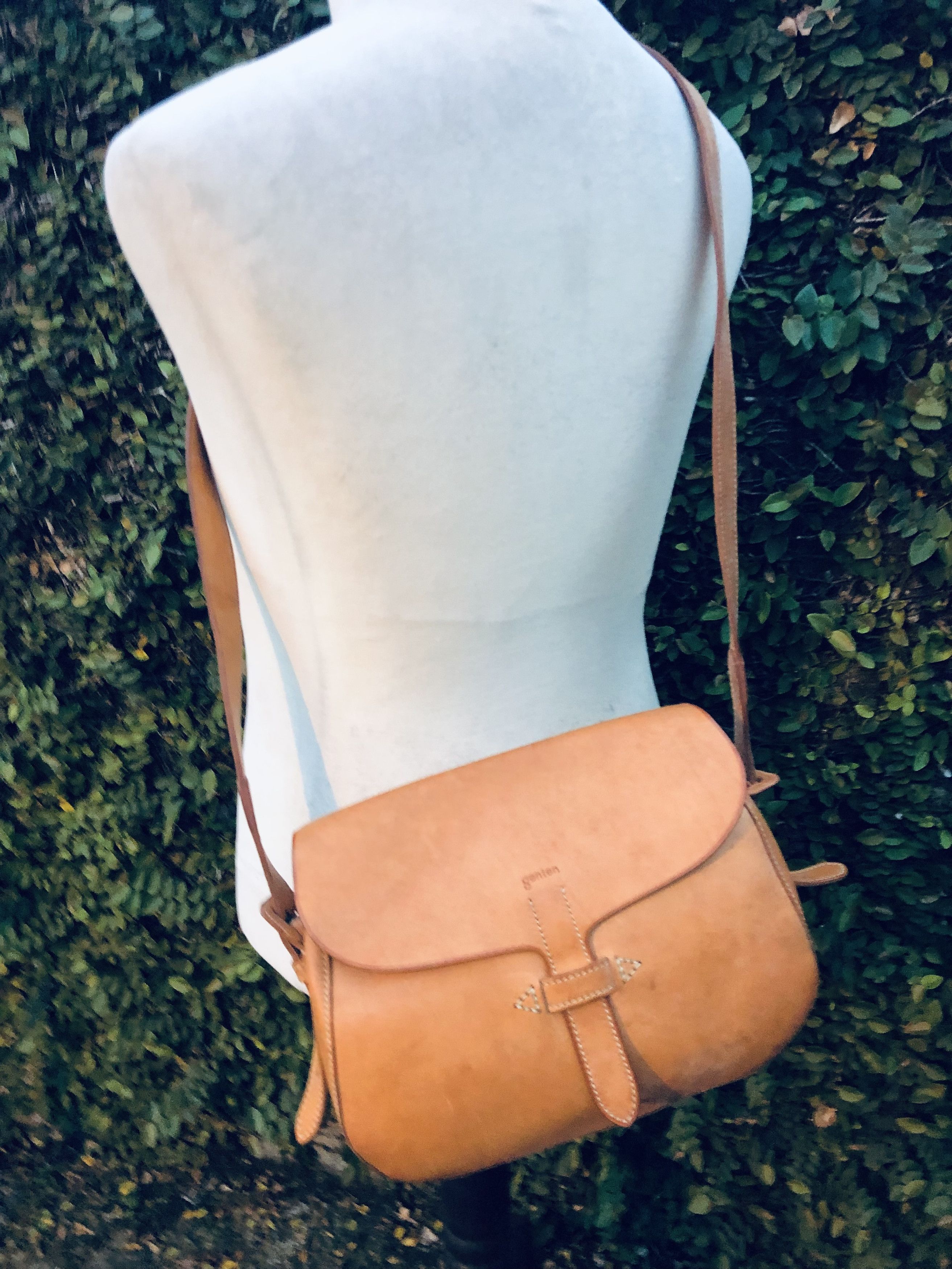 Genuine Leather Japanese Genten Genuine Leather Style Crossbody Bag Size ONE SIZE - 10 Thumbnail