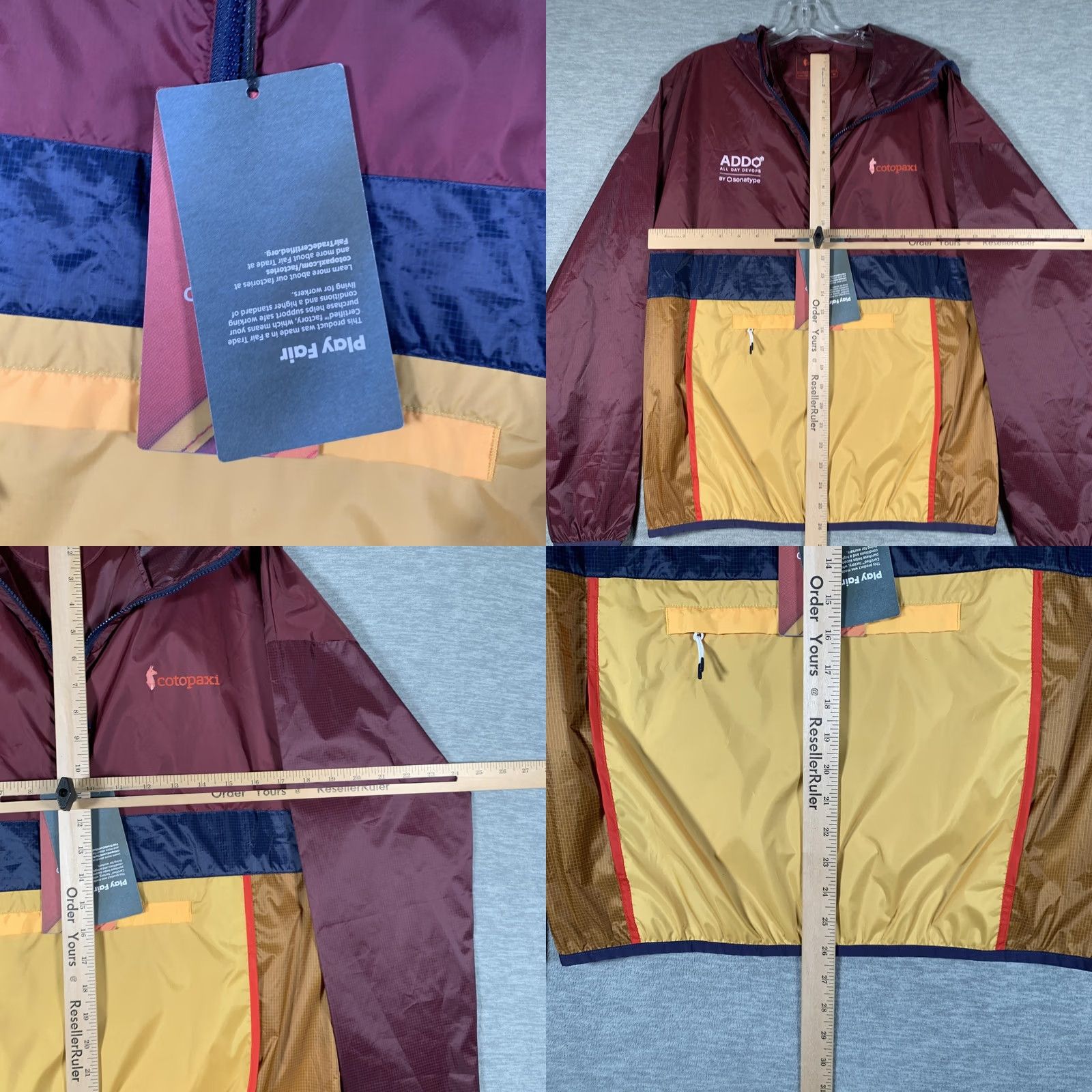Cotopaxi Cotopaxi Jacket Mens Small Multicolor Teca Half Zip Windbreaker Hooded Packable Size US S / EU 44-46 / 1 - 8 Thumbnail
