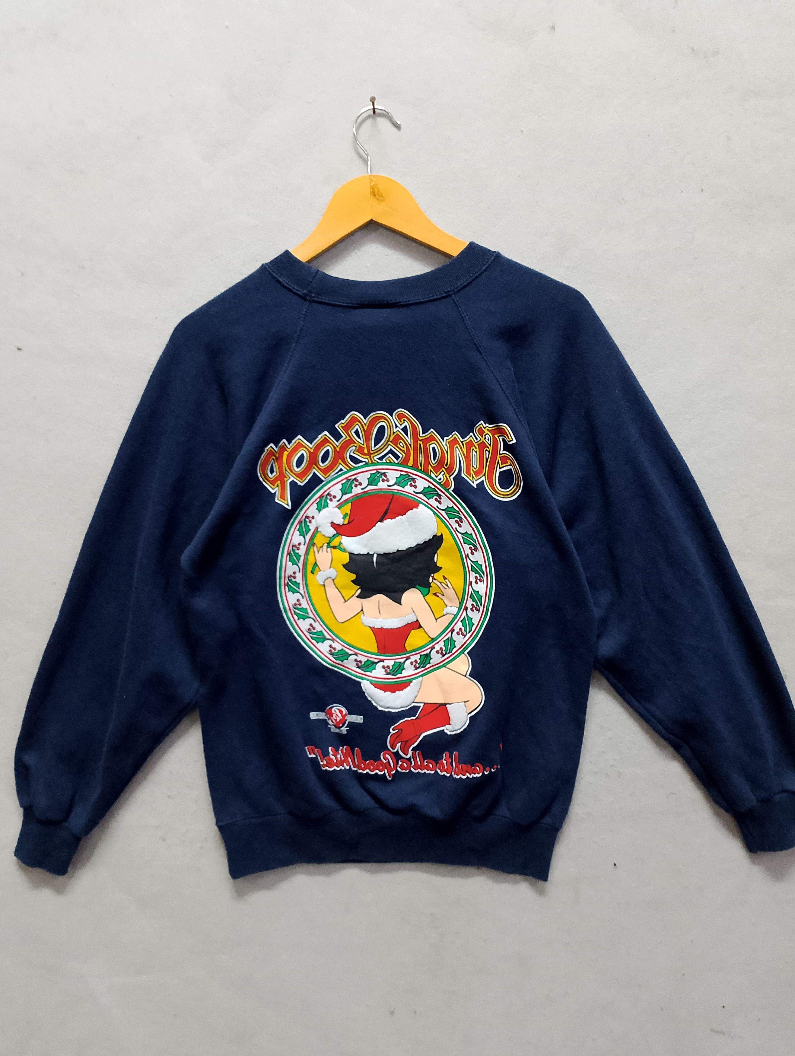 Vintage Vintage Betty Boop “Jingle Boop” Christmas Sweatshirt Size US S / EU 44-46 / 1 - 8 Thumbnail