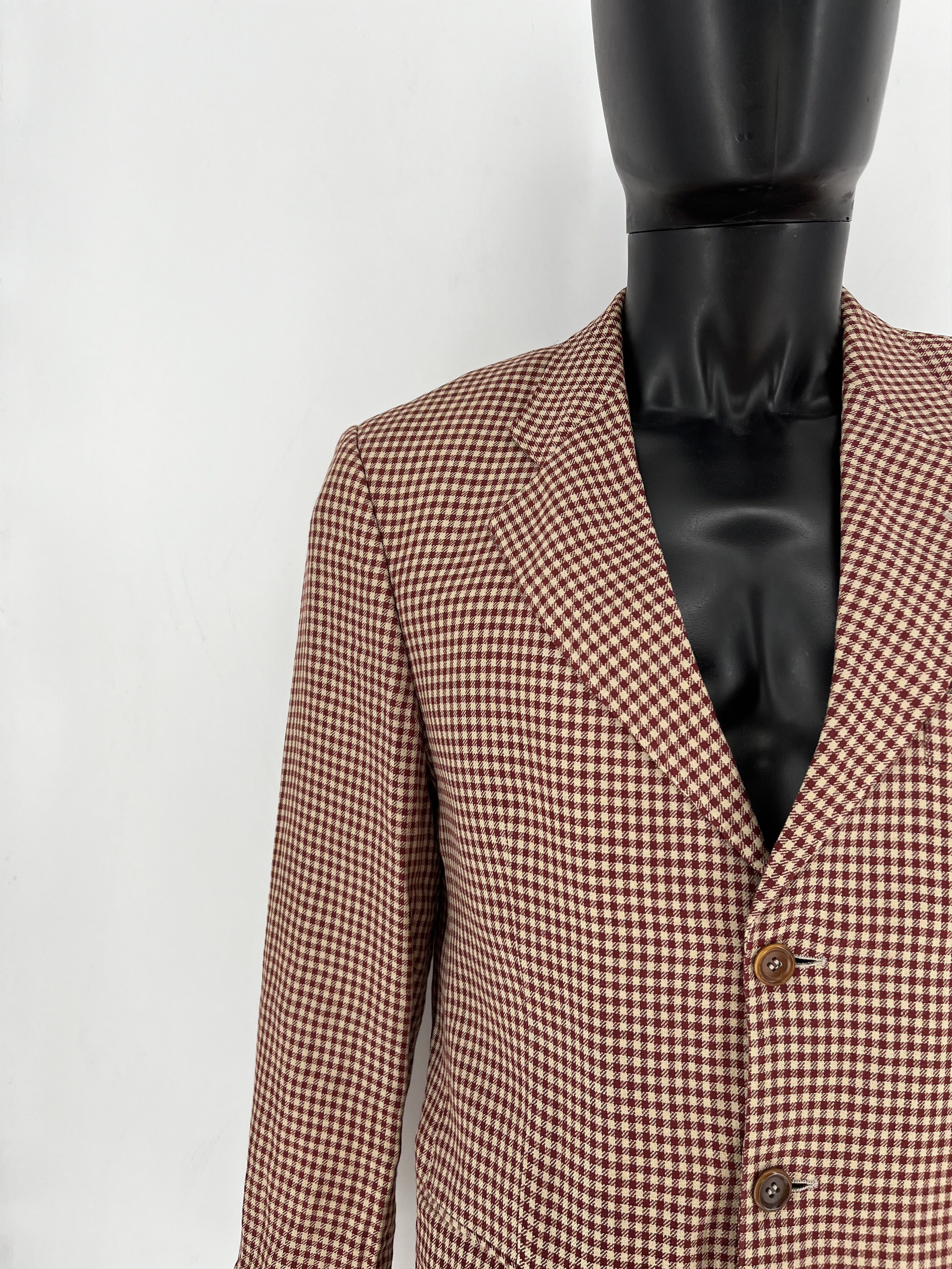 Hugo Boss Hugo Boss Vintage Linen Blazer 48 Solbiati Natural Kalkutta Size 48S - 6 Thumbnail