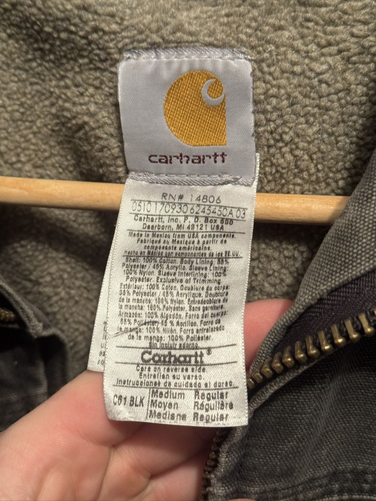 Carhartt Carhartt Vintage Distressed Sherpa Lined Work Jacket Size US M / EU 48-50 / 2 - 8 Thumbnail