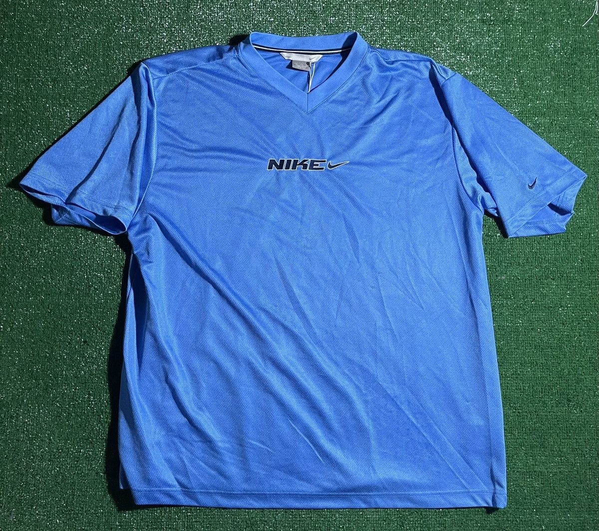 image of Nike V Neck Center Swoosh in Blue, Men's (Size 2XL)