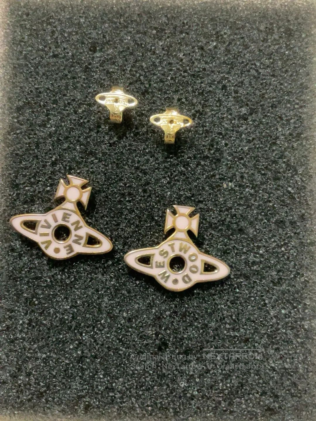 Vintage rare west coast letter earrings. Size ONE SIZE - 1 Thumbnail