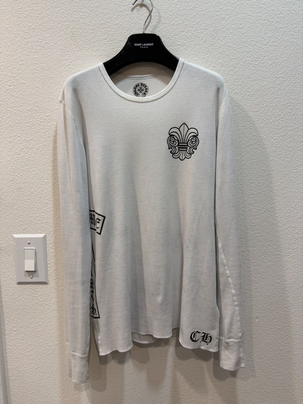 Chrome Hearts CH Fleur T Bar Thermal Longsleeve L Size US L / EU 52-54 / 3 - 1 Thumbnail
