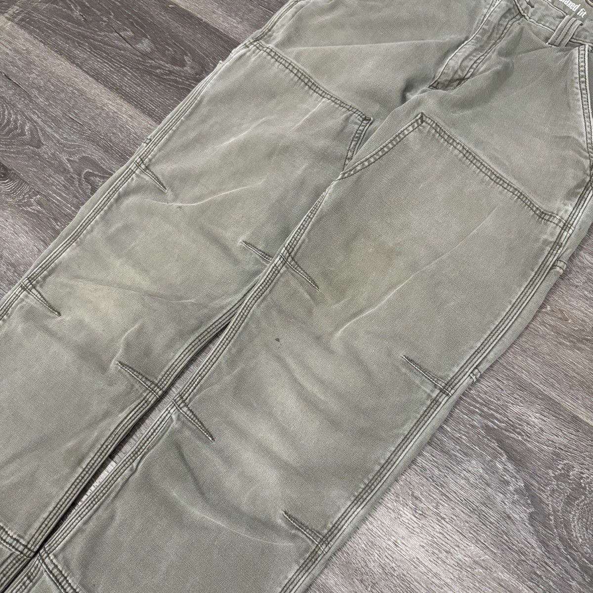 Carhartt × StraightFaded × Vintage Vintage Y2K Carhartt faded olive green double knee pants Size US 32 / EU 48 - 4 Thumbnail