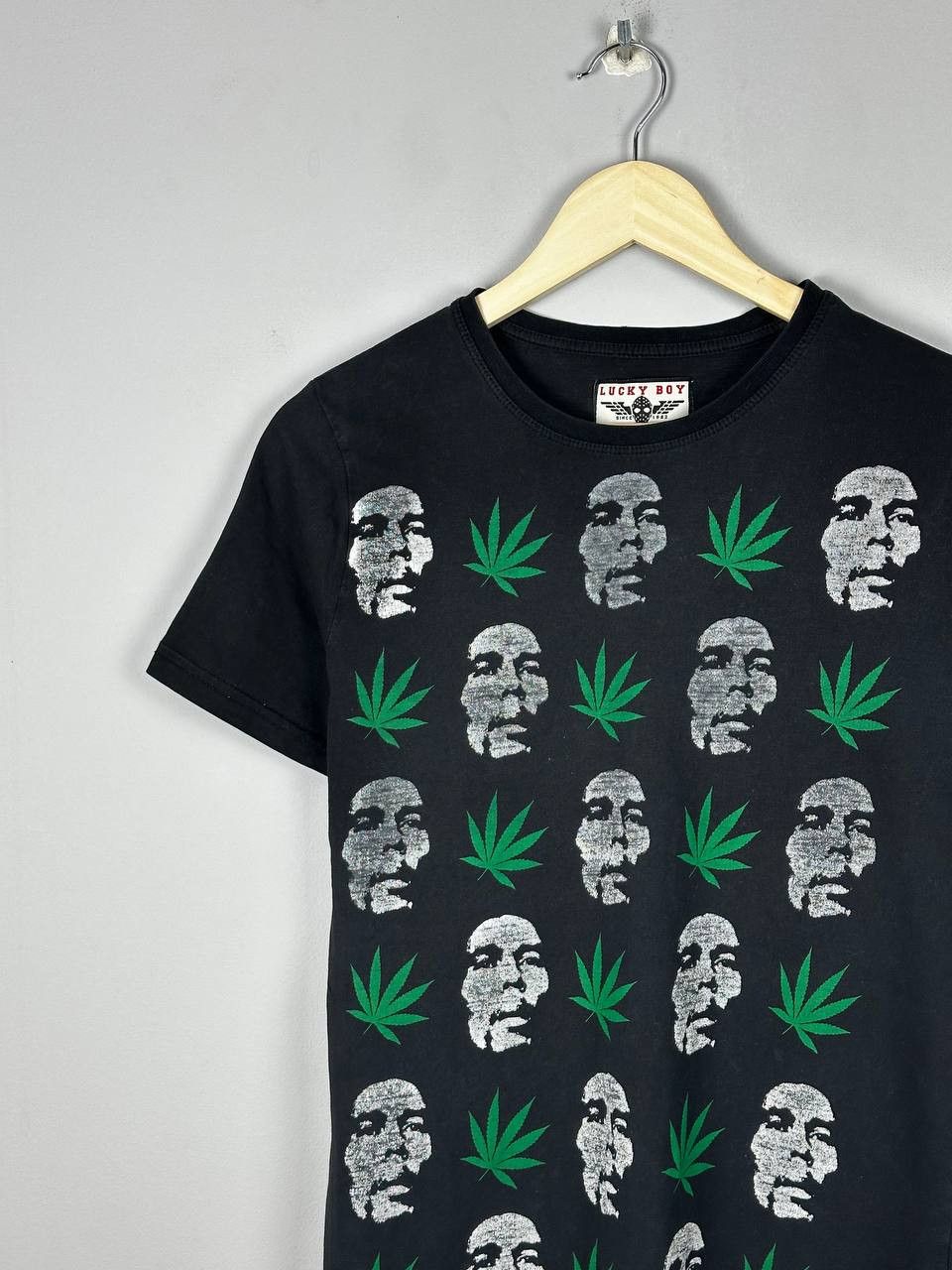Bob Marley Grunge Bob Marley Weed Slim Fit T Shirt Size US S / EU 44-46 / 1 - 3 Thumbnail