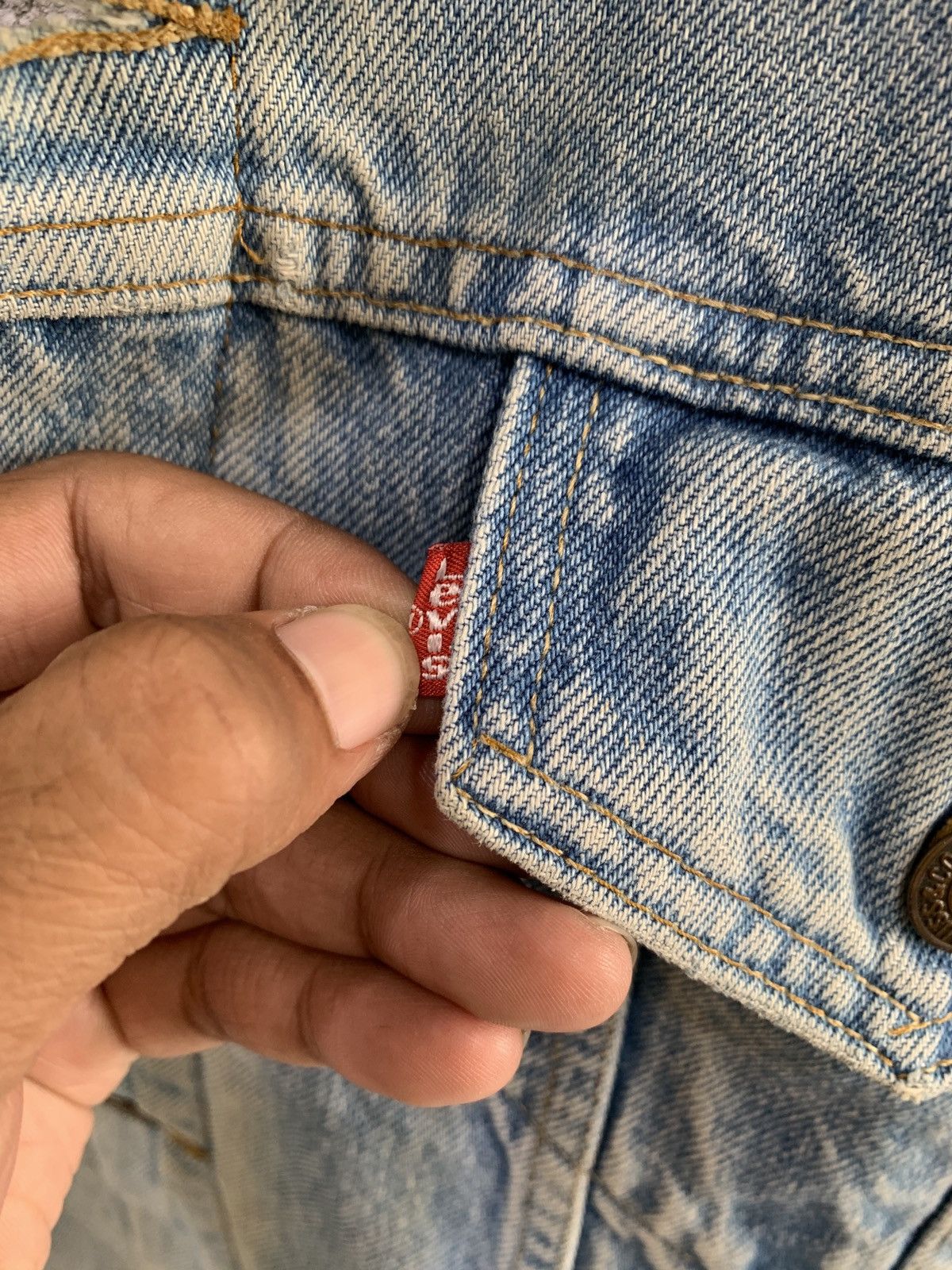 Levi's 90's Levis Type 3 Blanket Custom Maxcian Baja Trucker Jacket Size US L / EU 52-54 / 3 - 4 Thumbnail