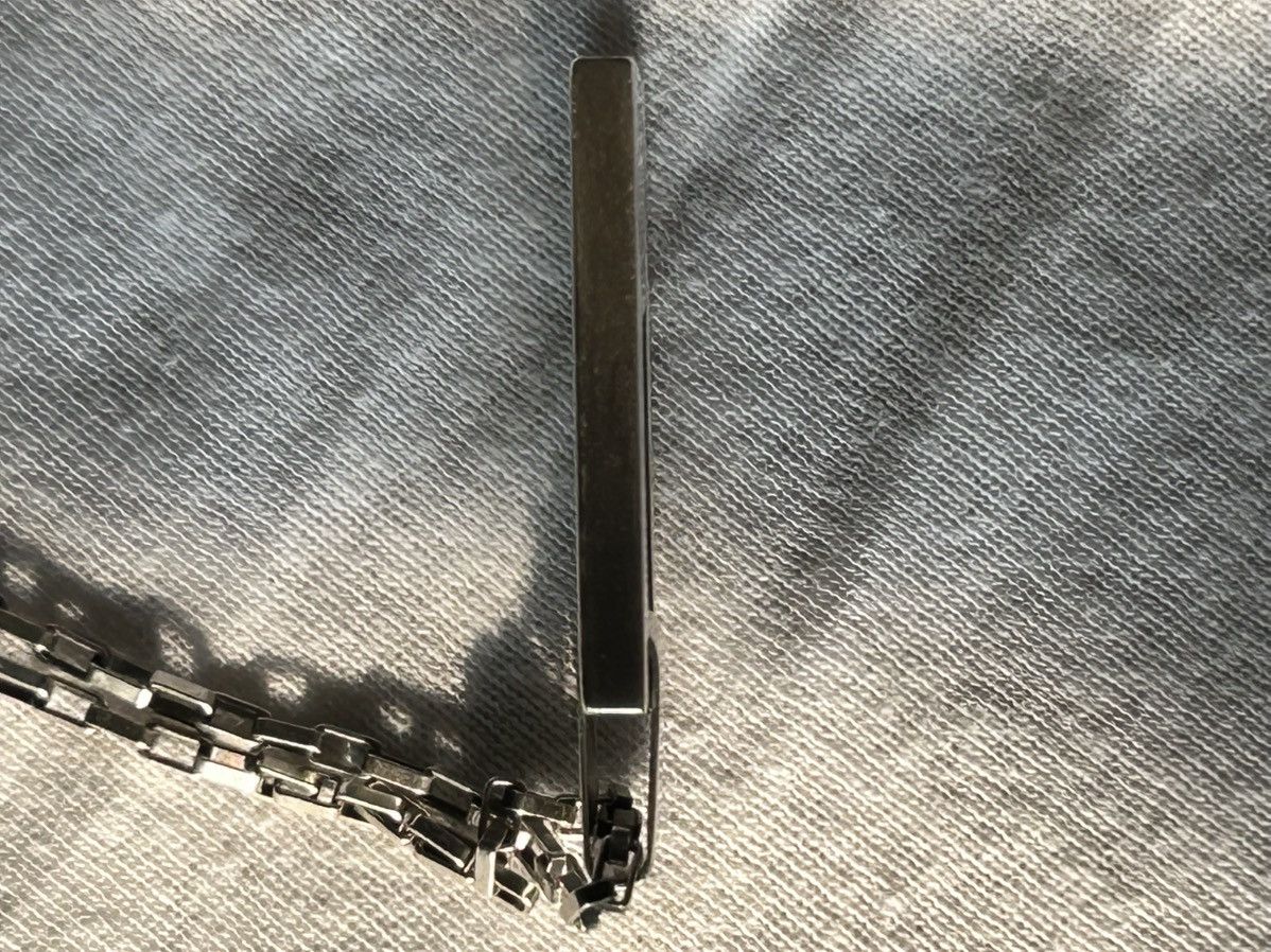 Gucci × Vintage Gucci Logo Silver Necklace Size ONE SIZE - 6 Thumbnail