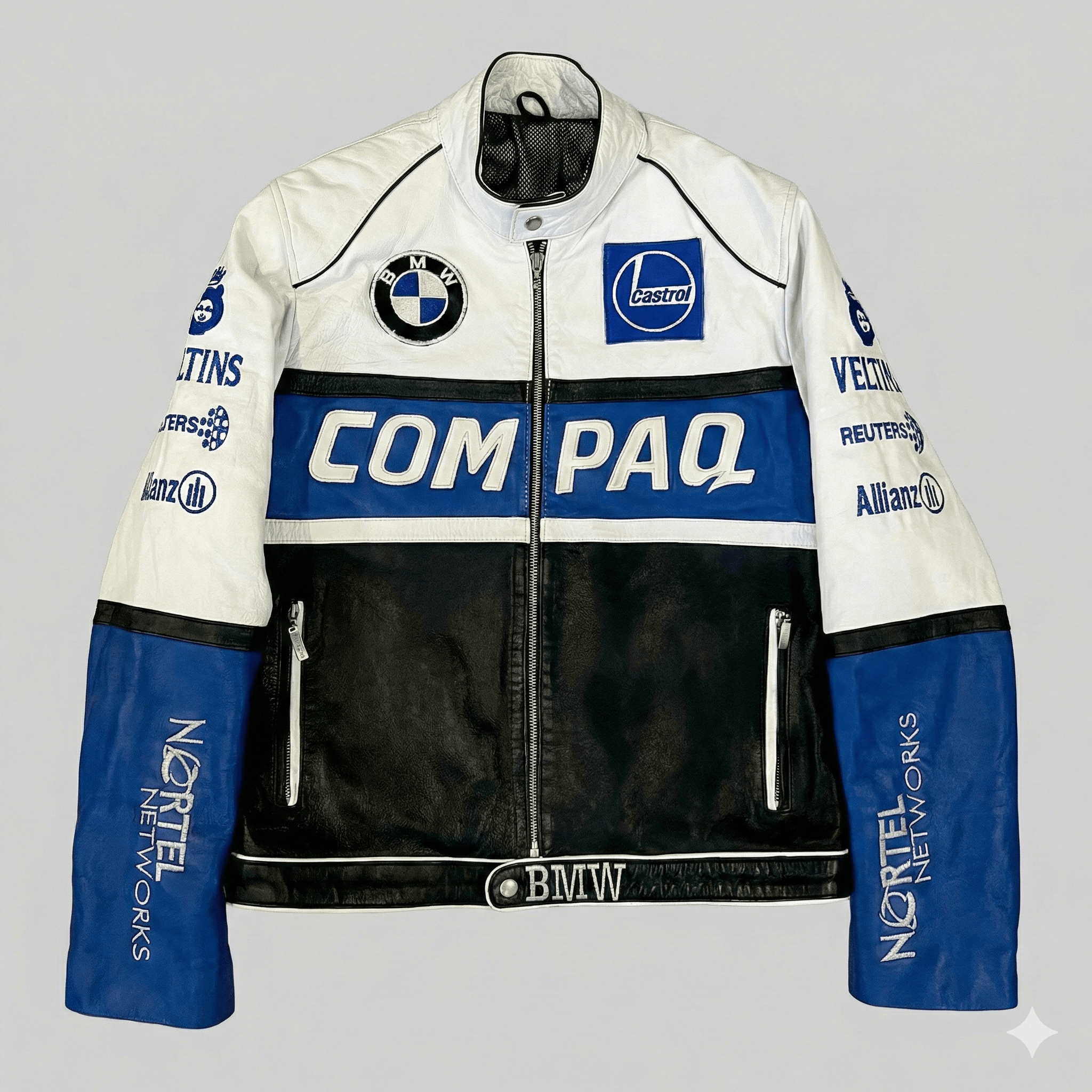 BMW 🔥 Vintage BMW Williams F1 Team Leather Racing Jacket Y2K Size XL / US 12-14 / IT 48-50 - 1 Thumbnail