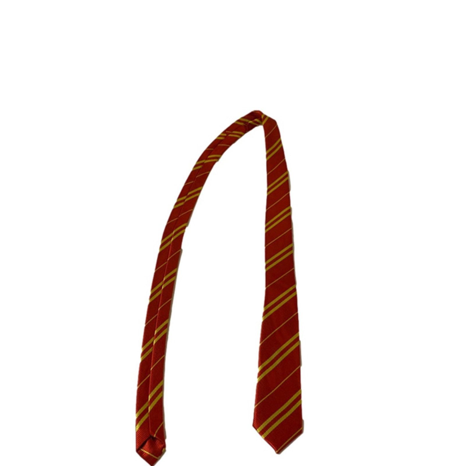 Other Red Yellow Diagonal Stripe Tie Preppy Classic Style 57” Size ONE SIZE - 3 Thumbnail