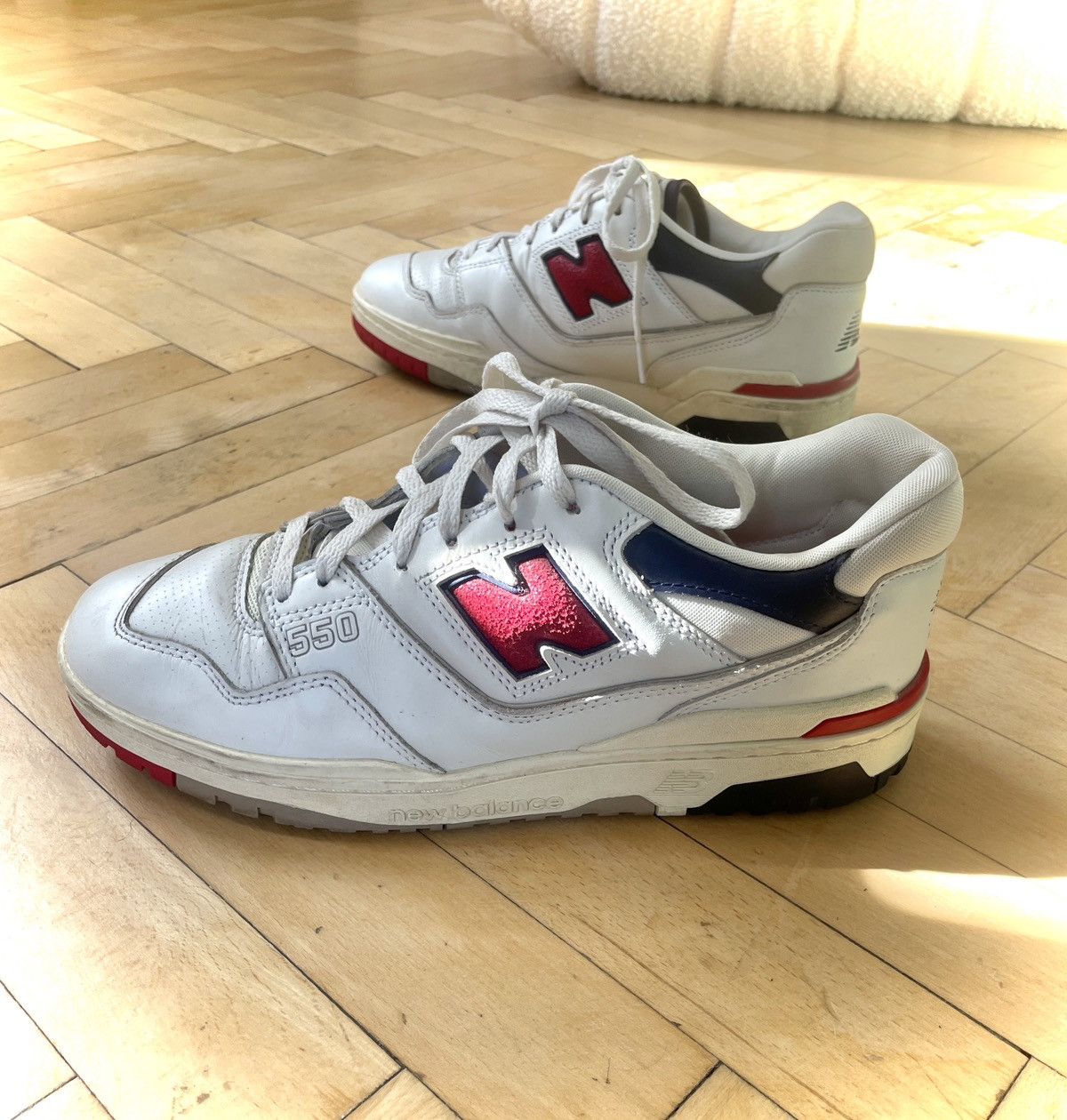 Aime Leon Dore × New Balance New Balance x Aime Leon Dore 550 Cream White / Red Size US 10 / EU 43 - 1 Thumbnail