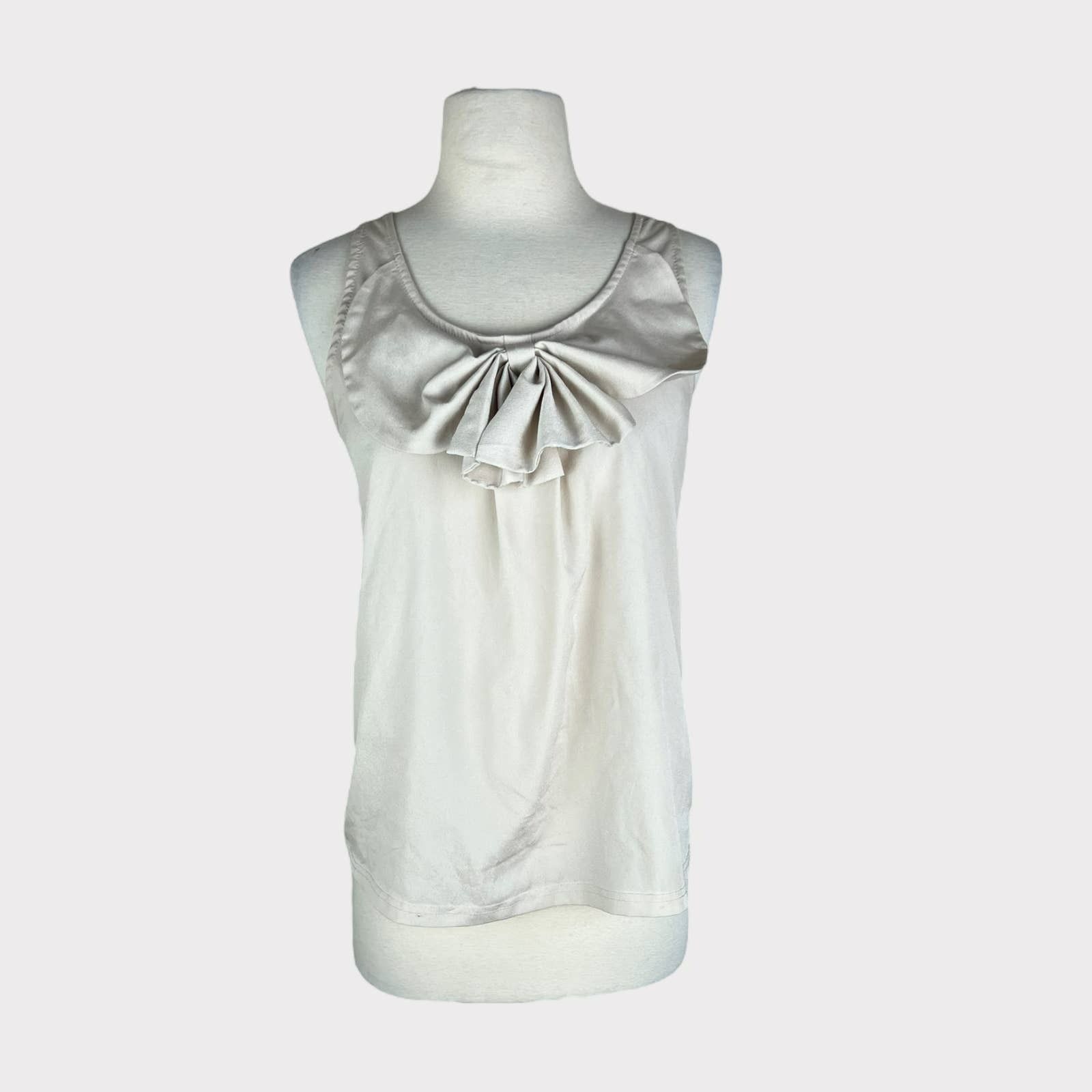 Macys American Rag | Women's Bow Accent Blouse | Size Medium Size M / US 6-8 / IT 42-44 - 4 Thumbnail