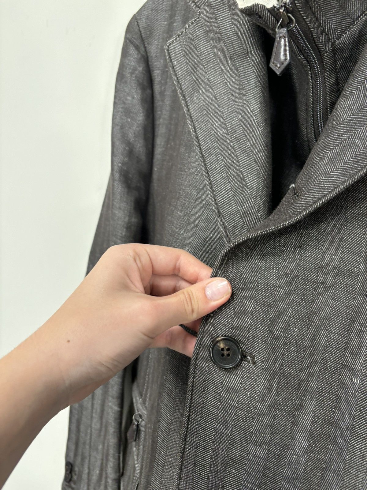 Corneliani Corneliani ID Men’s Double Cotton Linen Blazer Sport Jacket Size US M / EU 48-50 / 2 - 9 Thumbnail