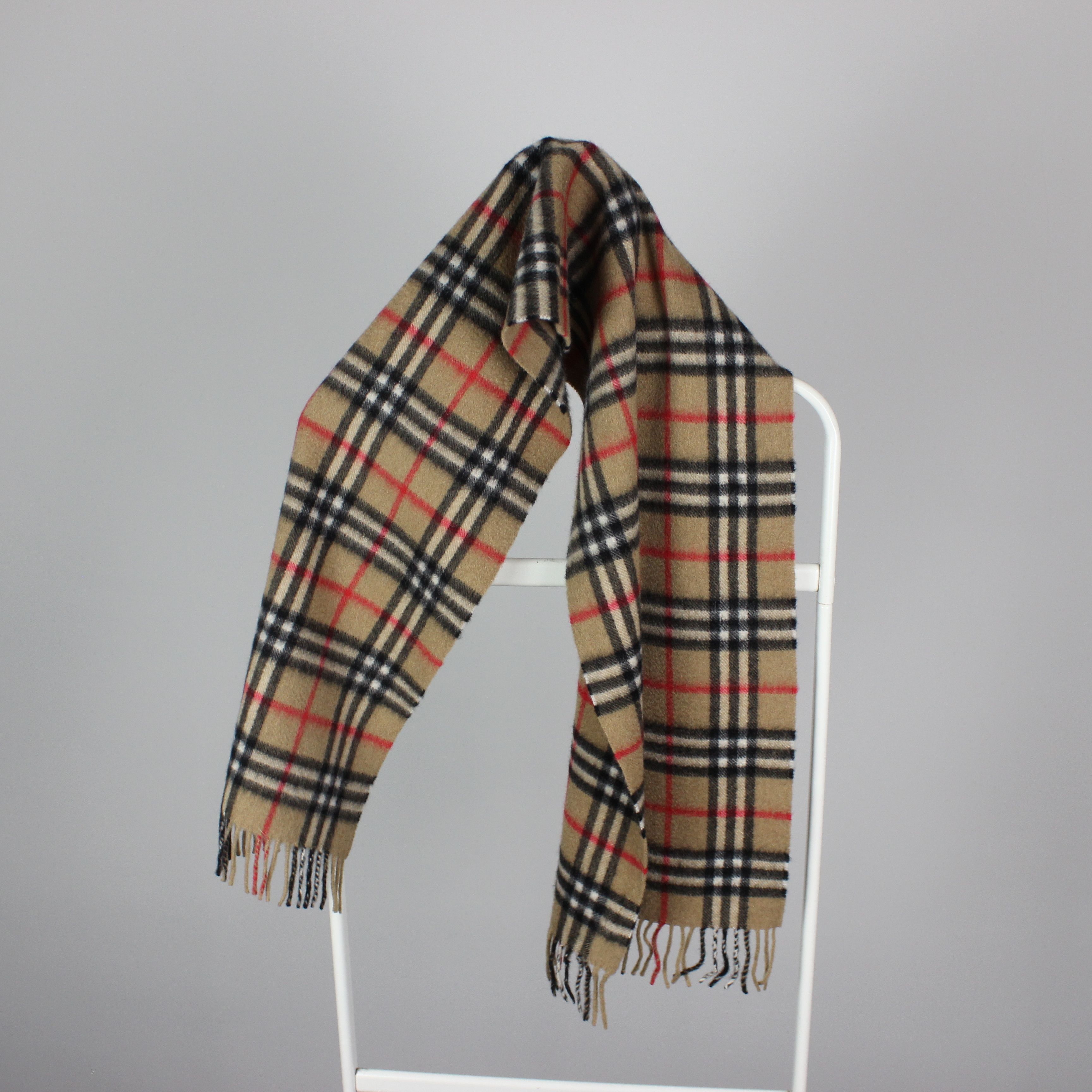 Burberry Burberry scarf pure cashmere wool nova full beige 0006 Size ONE SIZE - 1 Thumbnail