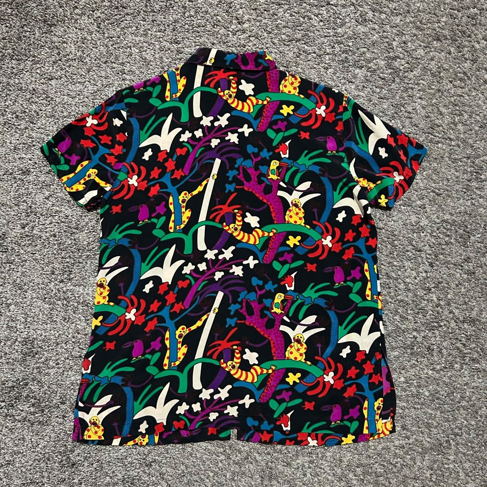 Chicos × Vintage Vintage Psychedelic Monkey Silk Blouse Chicos 80s 90s Button Size XS / US 0-2 / IT 36-38 - 7 Thumbnail