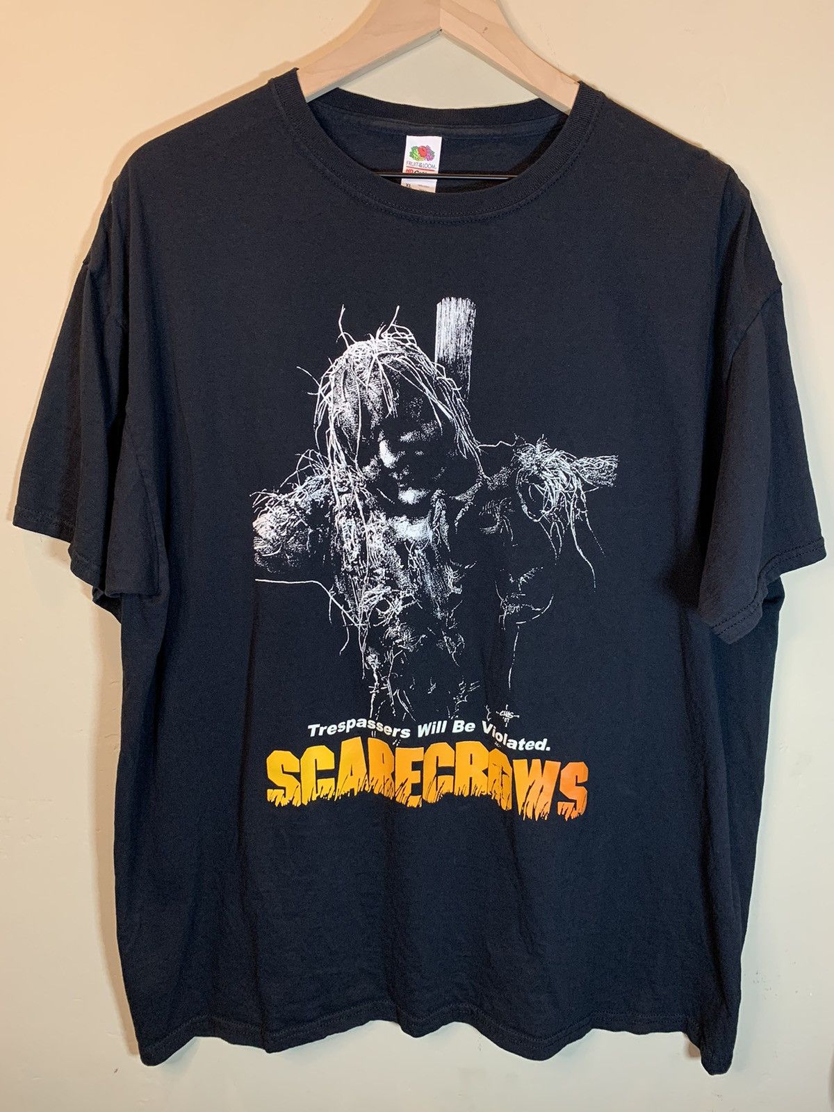 *RARE* Vintage Scarecrows Horror Movie Promo Art T-Shirt XL