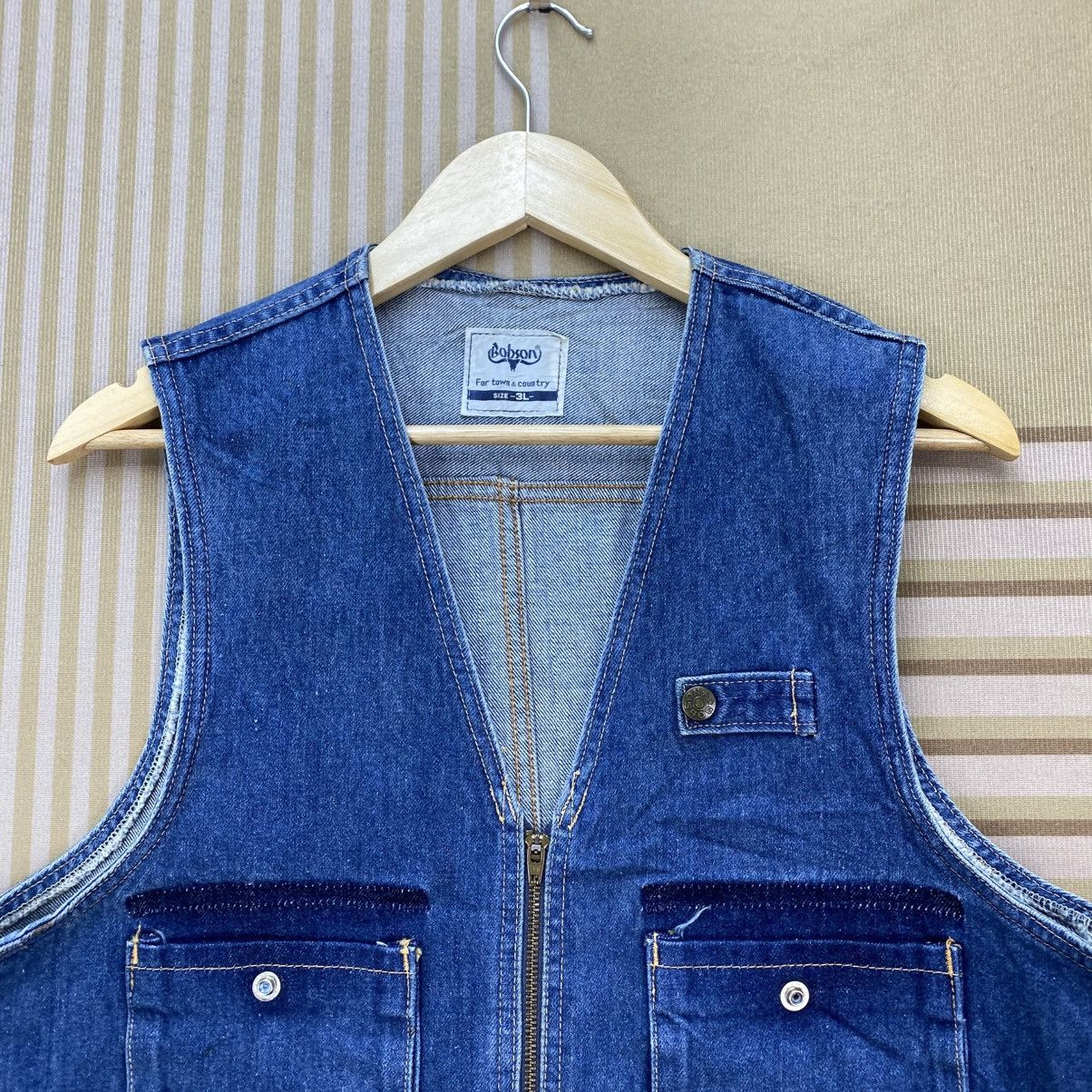 Vintage 🫶Vintage Bobson Denim Vest Jacket Size US M / EU 48-50 / 2 - 3 Thumbnail
