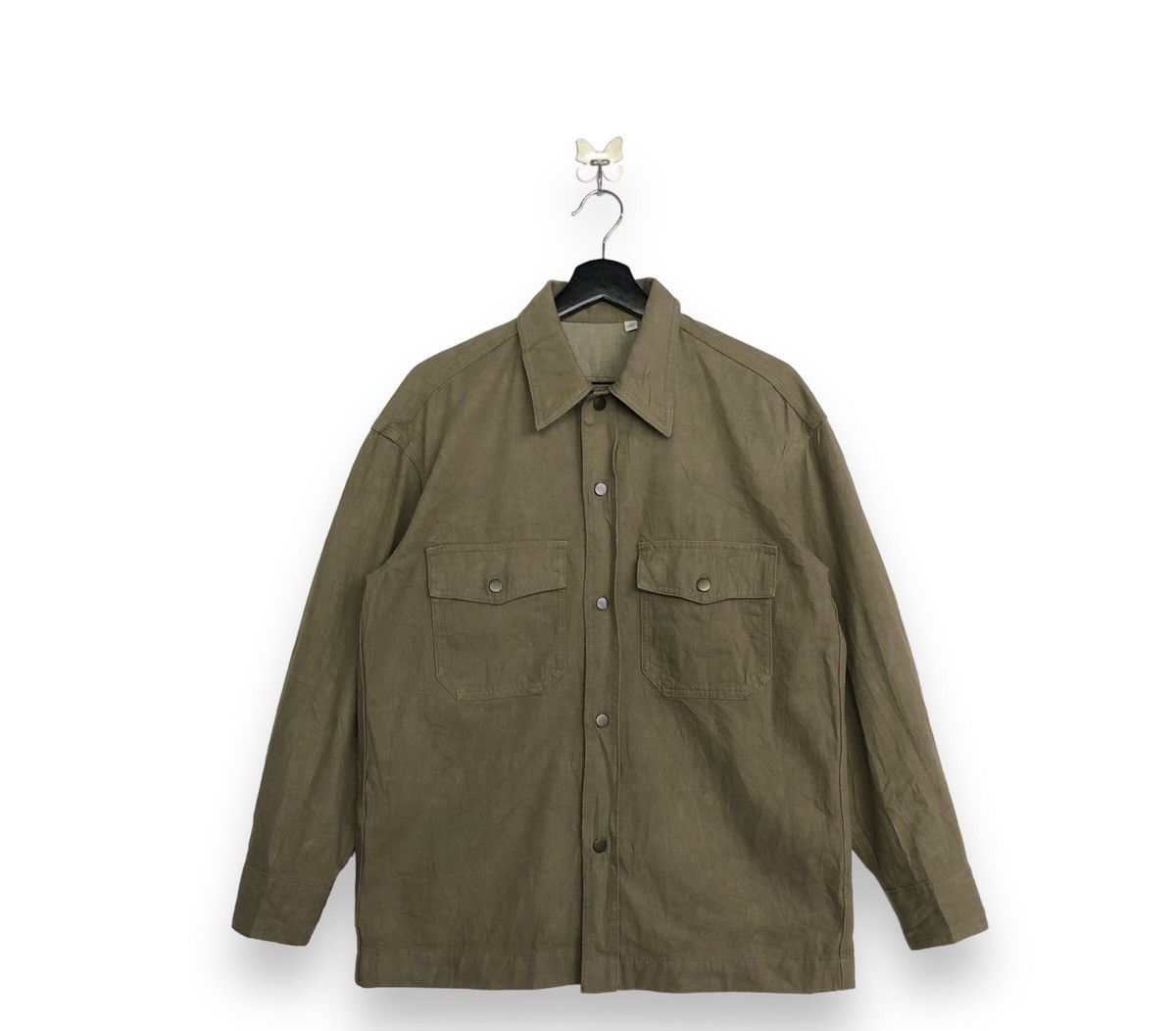 Lemaire × Uniqlo Christophe LemaireXUniqlo U Denim Oversize Long Sleeve Shirt Size US S / EU 44-46 / 1 - 2 Thumbnail