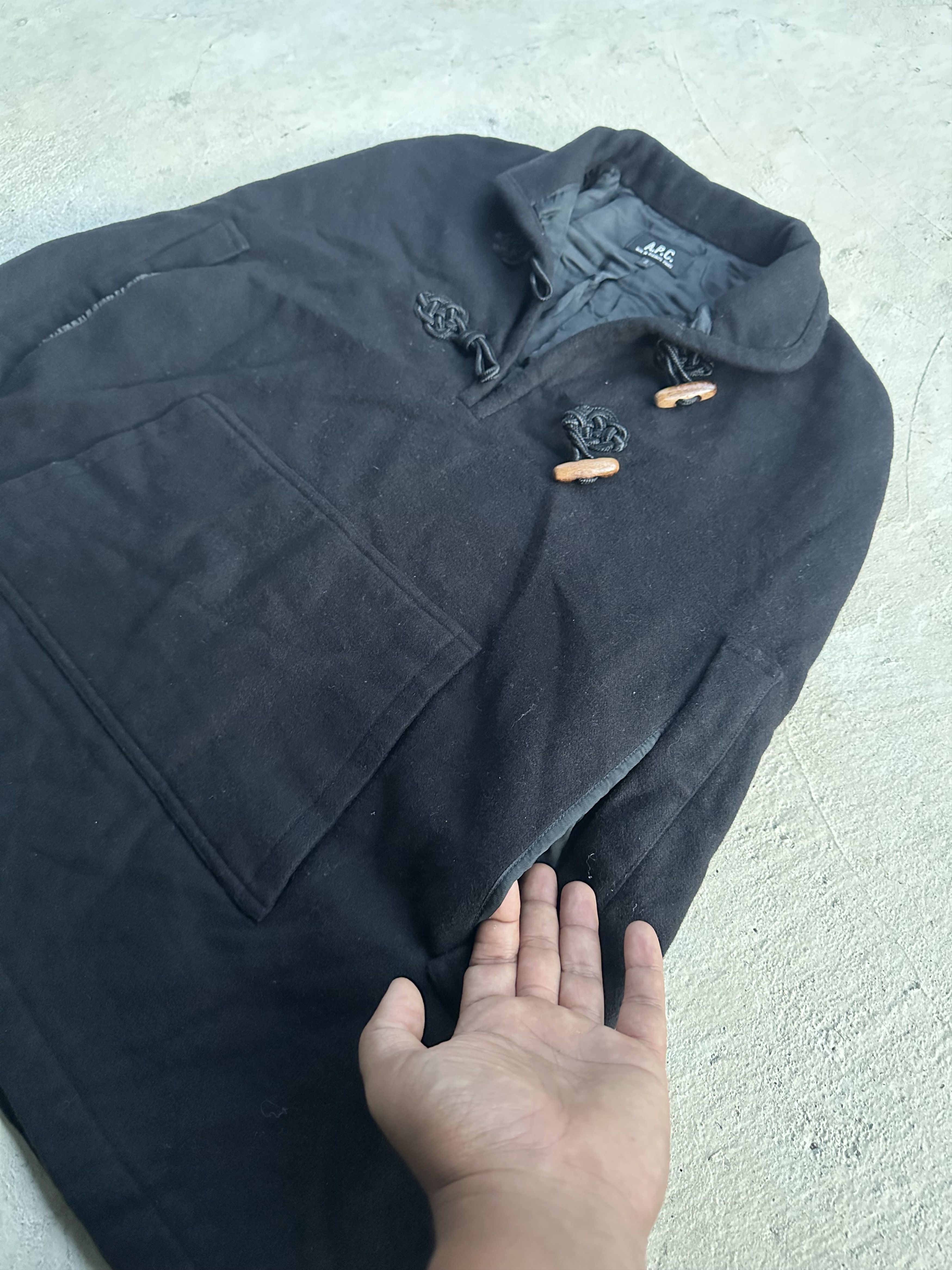 A.P.C. A.P.C Laine Wool LD 19 Poncho Toggle Capes Jacket Size US S / EU 44-46 / 1 - 7 Thumbnail