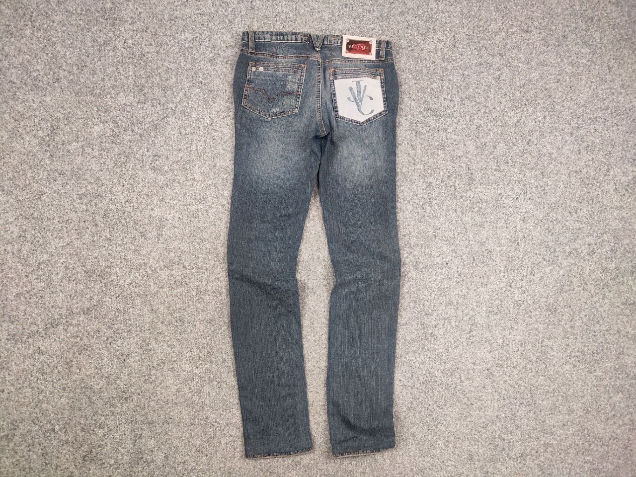 Versace Jeans Couture Vintage 90's Versace Jeans Couture Big Logo Slim Faded denim Size 26" / US 2 / IT 38 - 6 Thumbnail