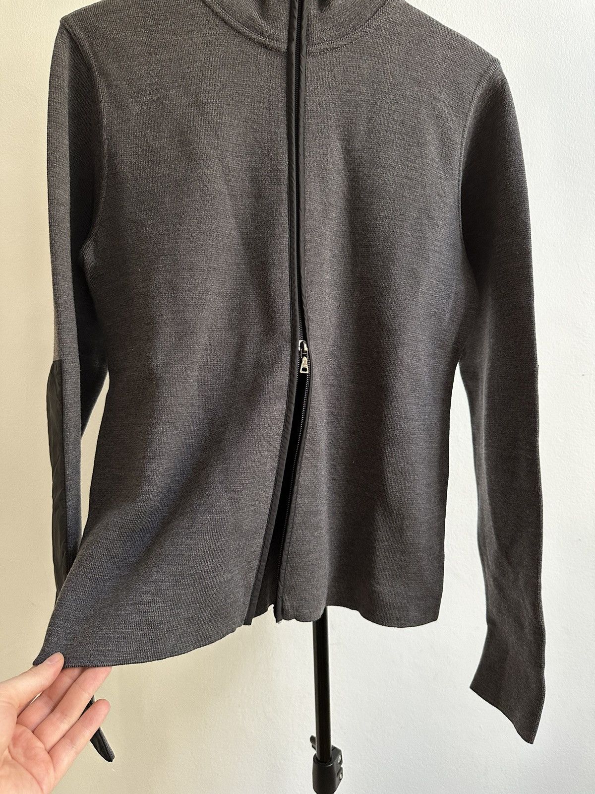 Miu Miu × Prada Prada Vintage Sport Collection Nylon Wool Zip Sweatshirt Size US S / EU 44-46 / 1 - 8 Thumbnail