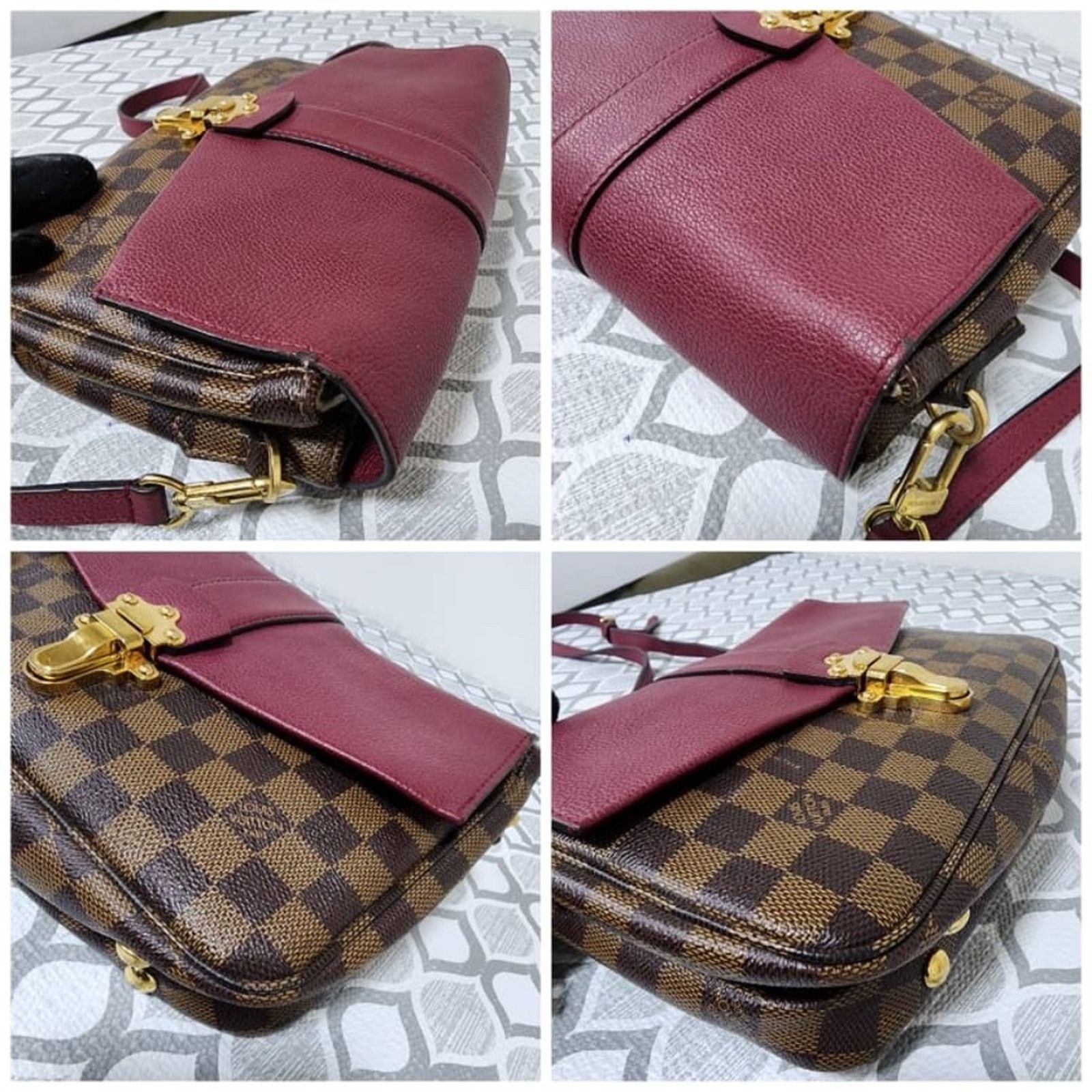 Louis Vuitton Aut Louis Vuitton Damier Ebene Clapton PM Shoulder Bag Brown Size ONE SIZE - 9 Thumbnail