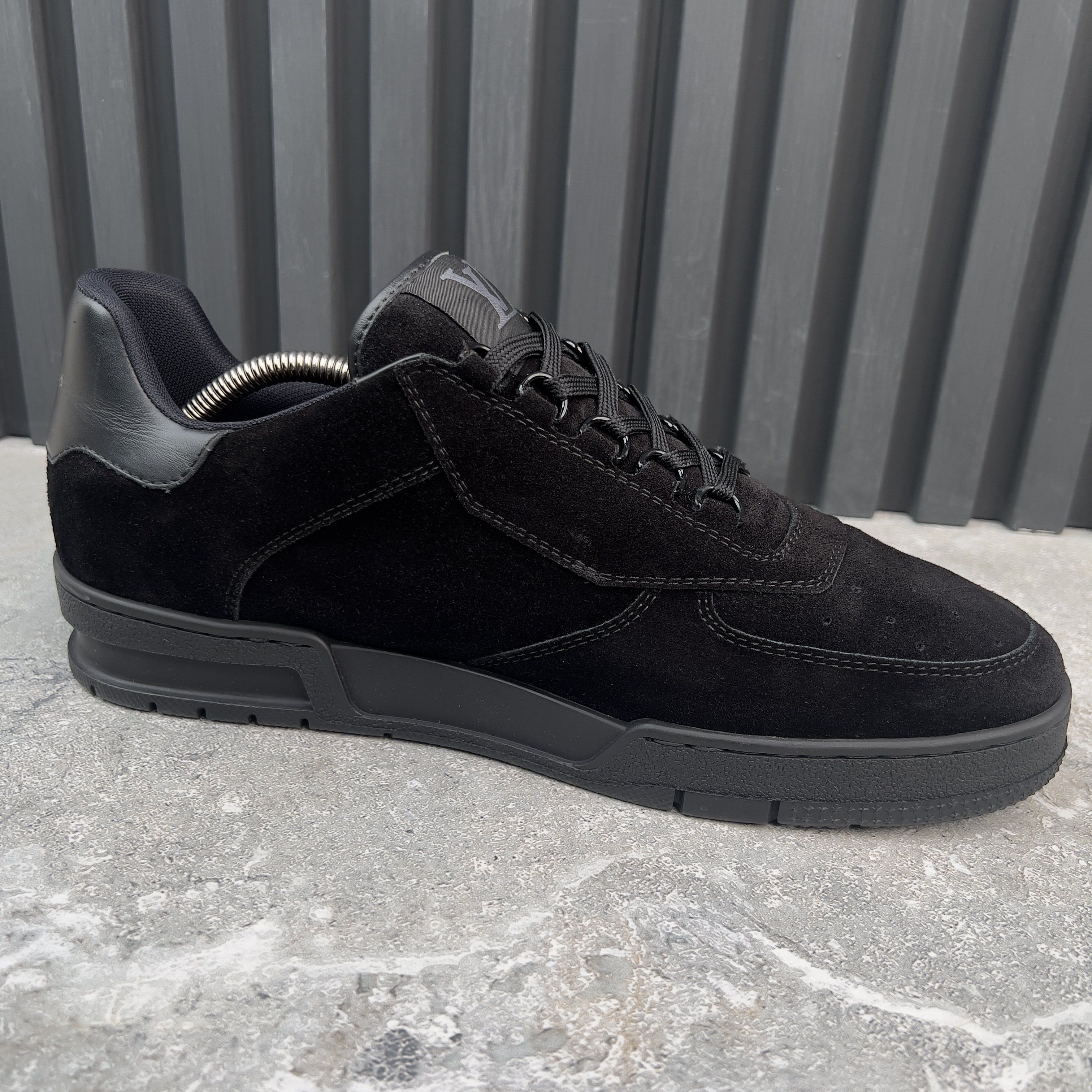 Louis Vuitton LV Trainer Sneakers Monogram Black Suede Size US 9 / EU 42 - 6 Thumbnail